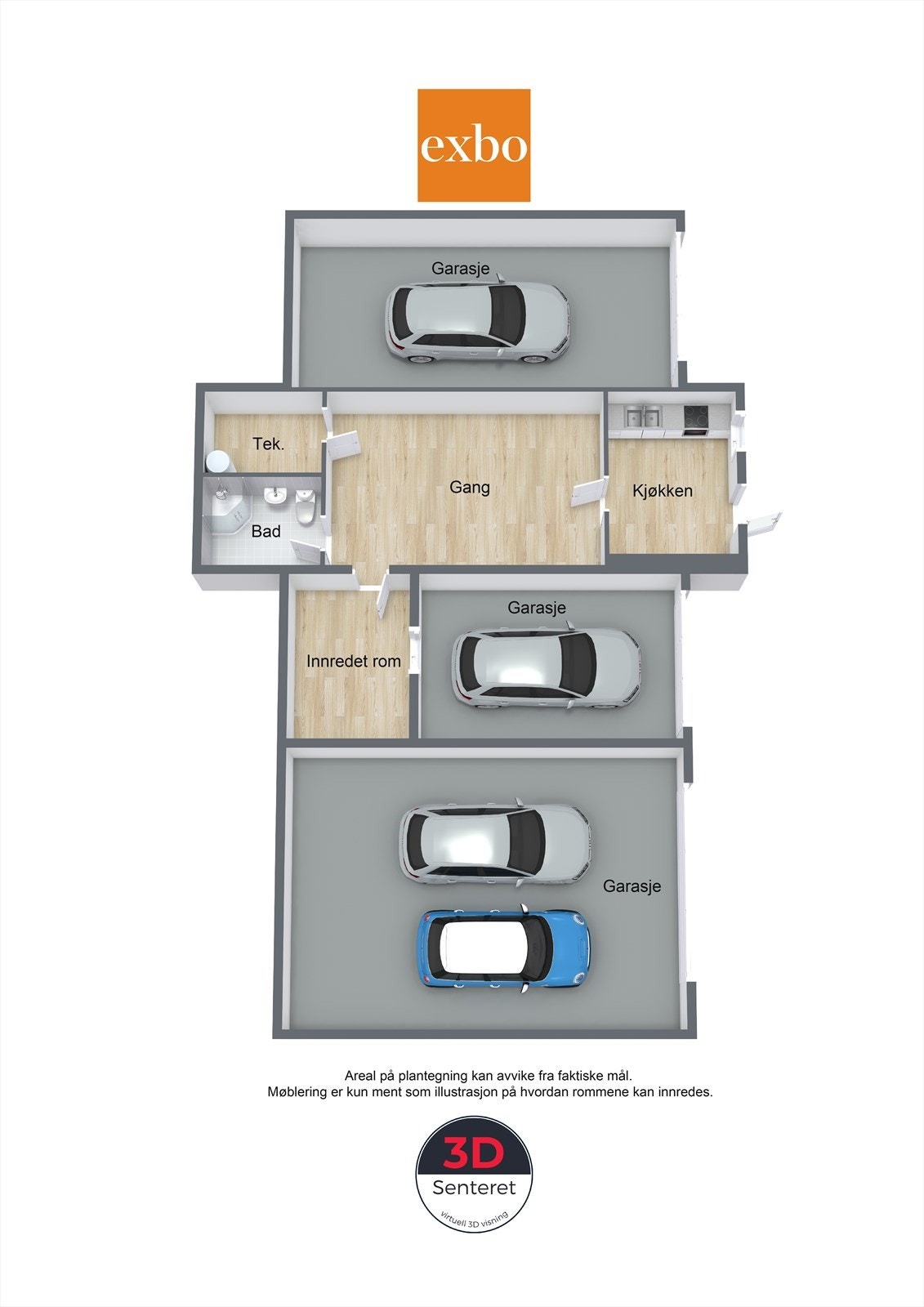 Plantegning u.etg. Galleribilde