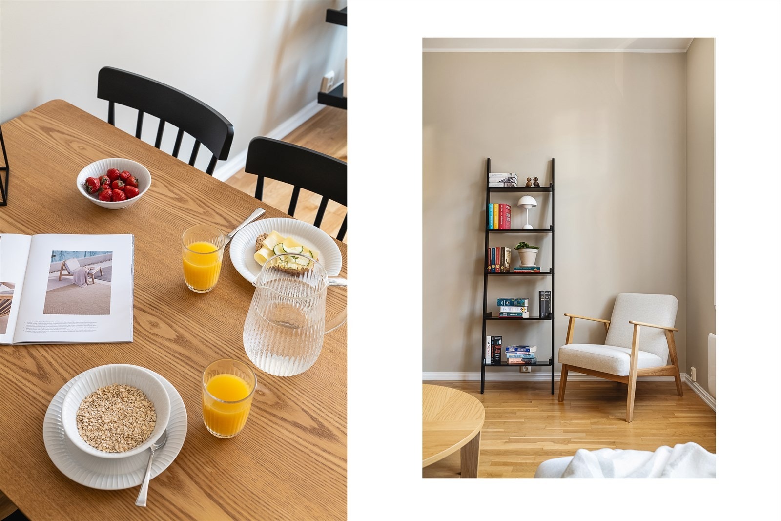 - Leiligheten har et gjennomgående lyst parkettgulv - Galleribilde