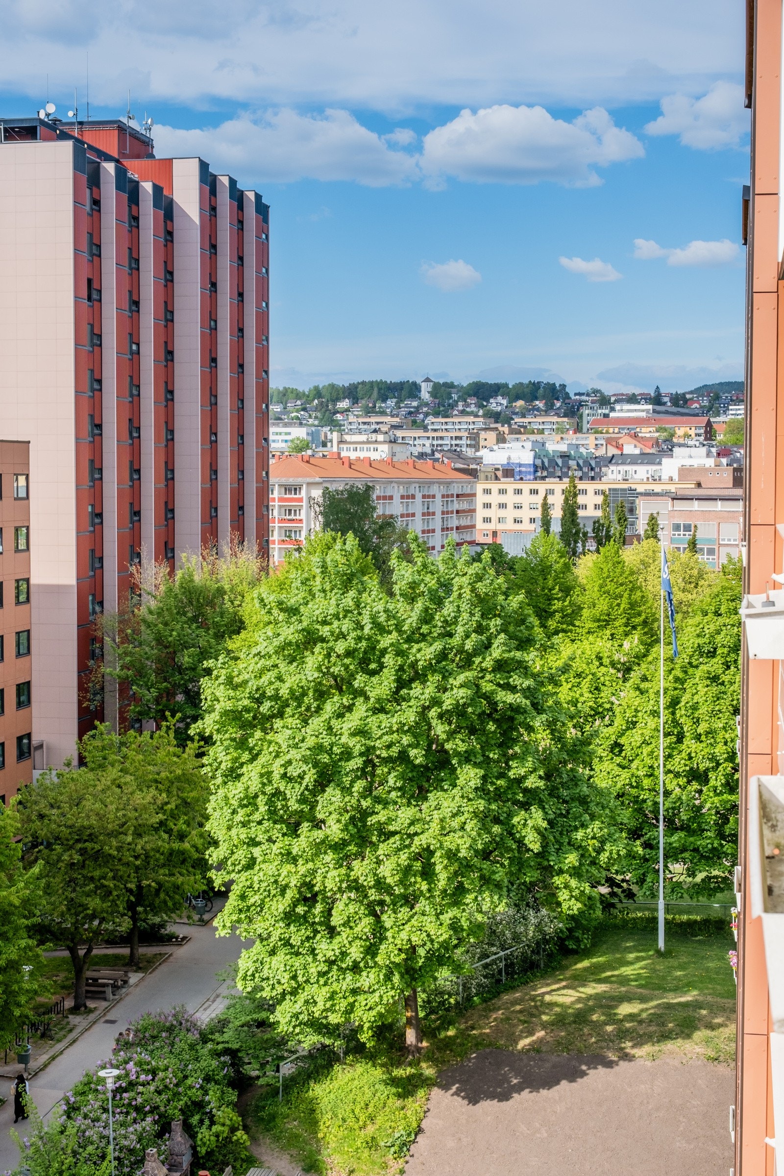 Det er flotte parker og turområder i nærområdet. Galleribilde