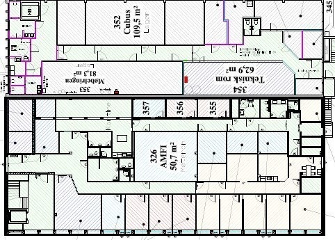 Plantegning for etasjen Galleribilde