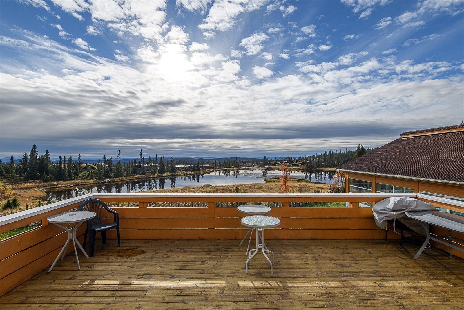 Felles vestvendt terrasse for sameierne. Galleribilde