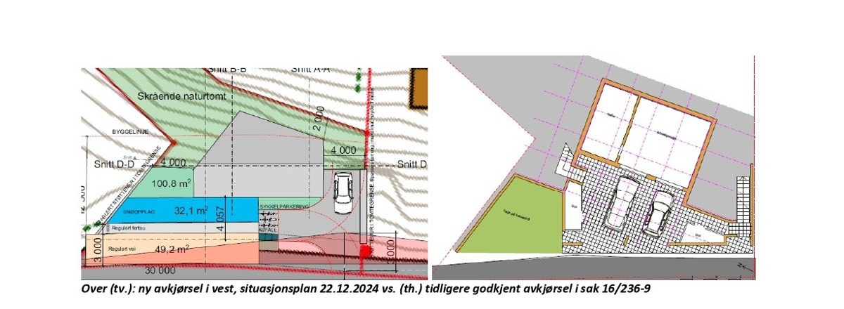 Situasjonsplan. Området sokner for tiden til Byåsen skolekrets, ca. 1,3 km fra huset. Til ungdomsskolen på Ugla er det ca. 1,7 km, og flere barnehager ligger innen 1-1,5 km. Galleribilde