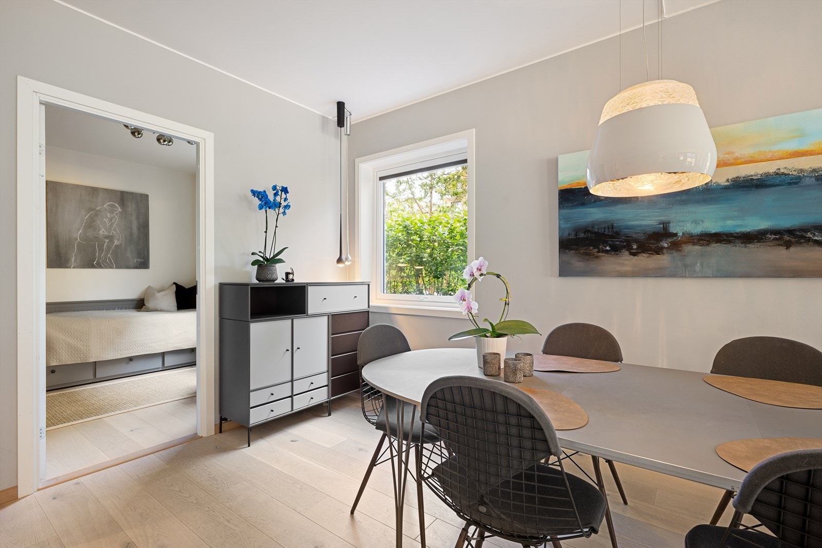 Leiligheten har tre soverom Galleribilde