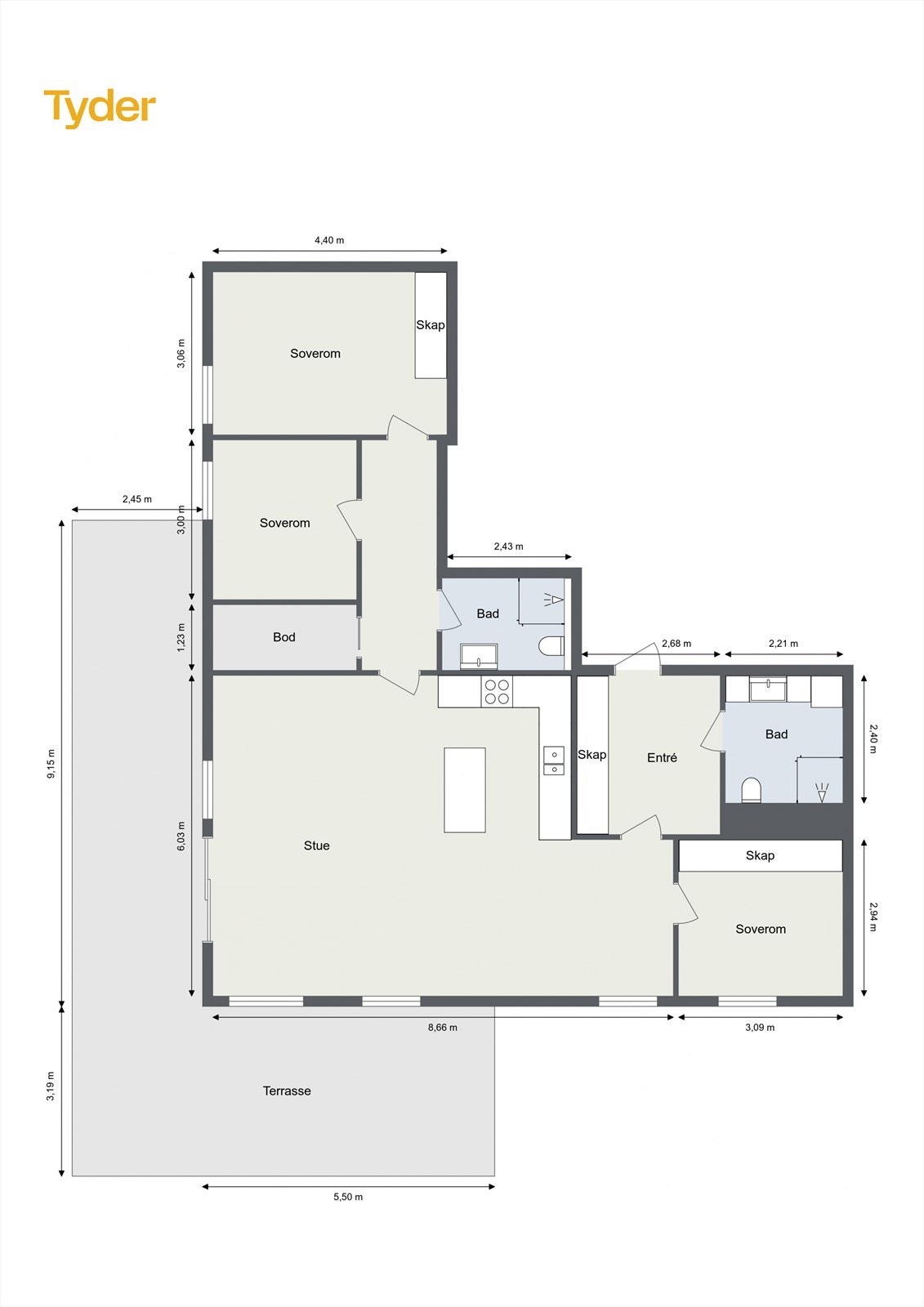 Plantegning Galleribilde