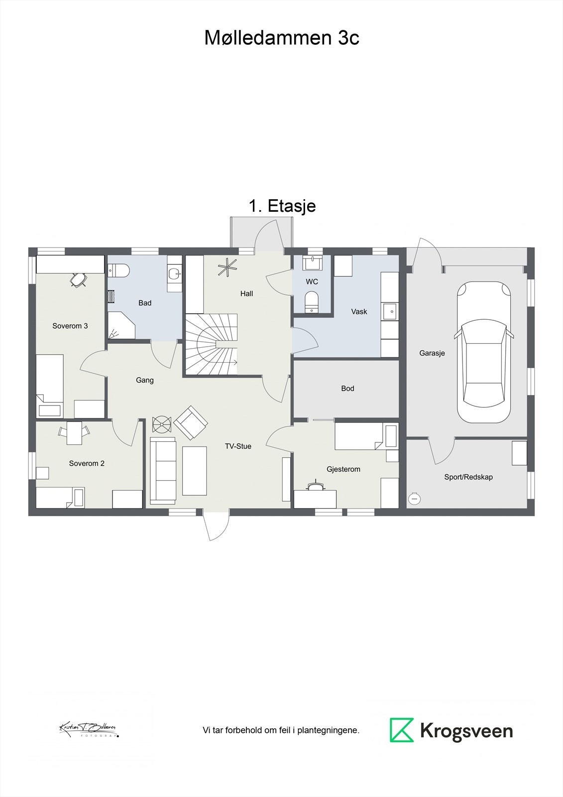 Plantegning 1. etg. Galleribilde