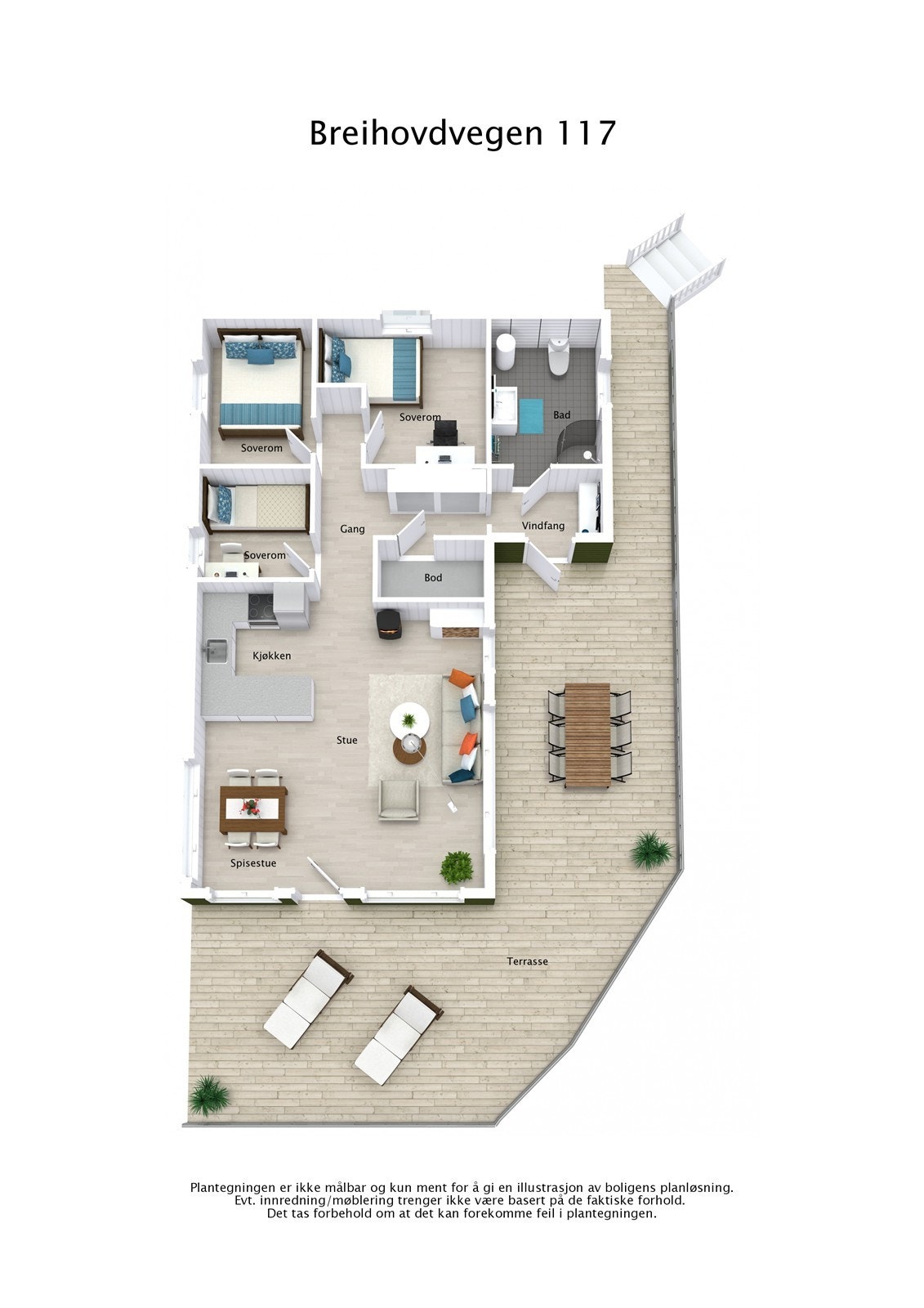 Plantegning 3D Galleribilde