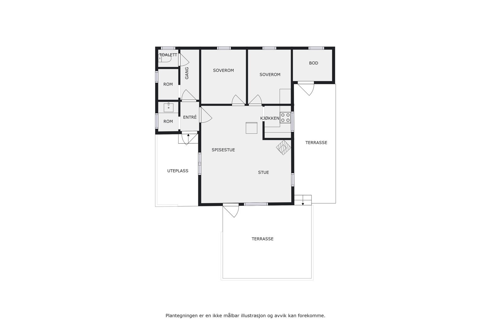 Plantegning Galleribilde