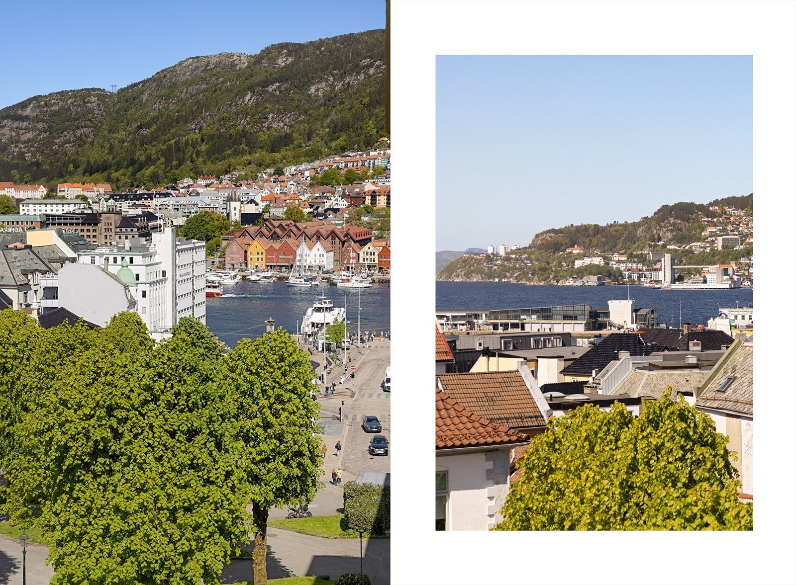 - Fra de fleste rom kan du nyte vakker utsikt over byens tak og tårn - Galleribilde