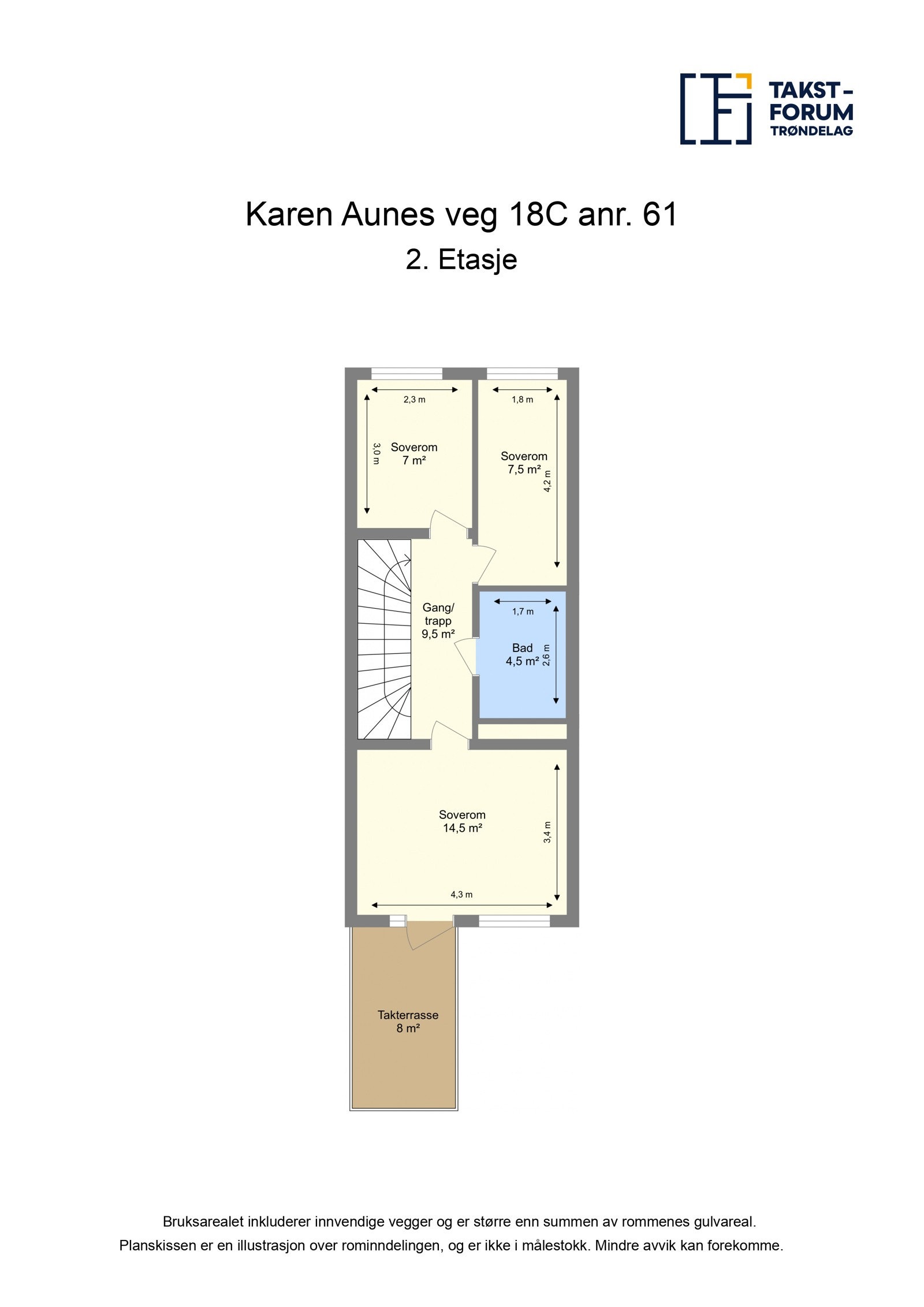 Plantegning 2. etasje. Galleribilde