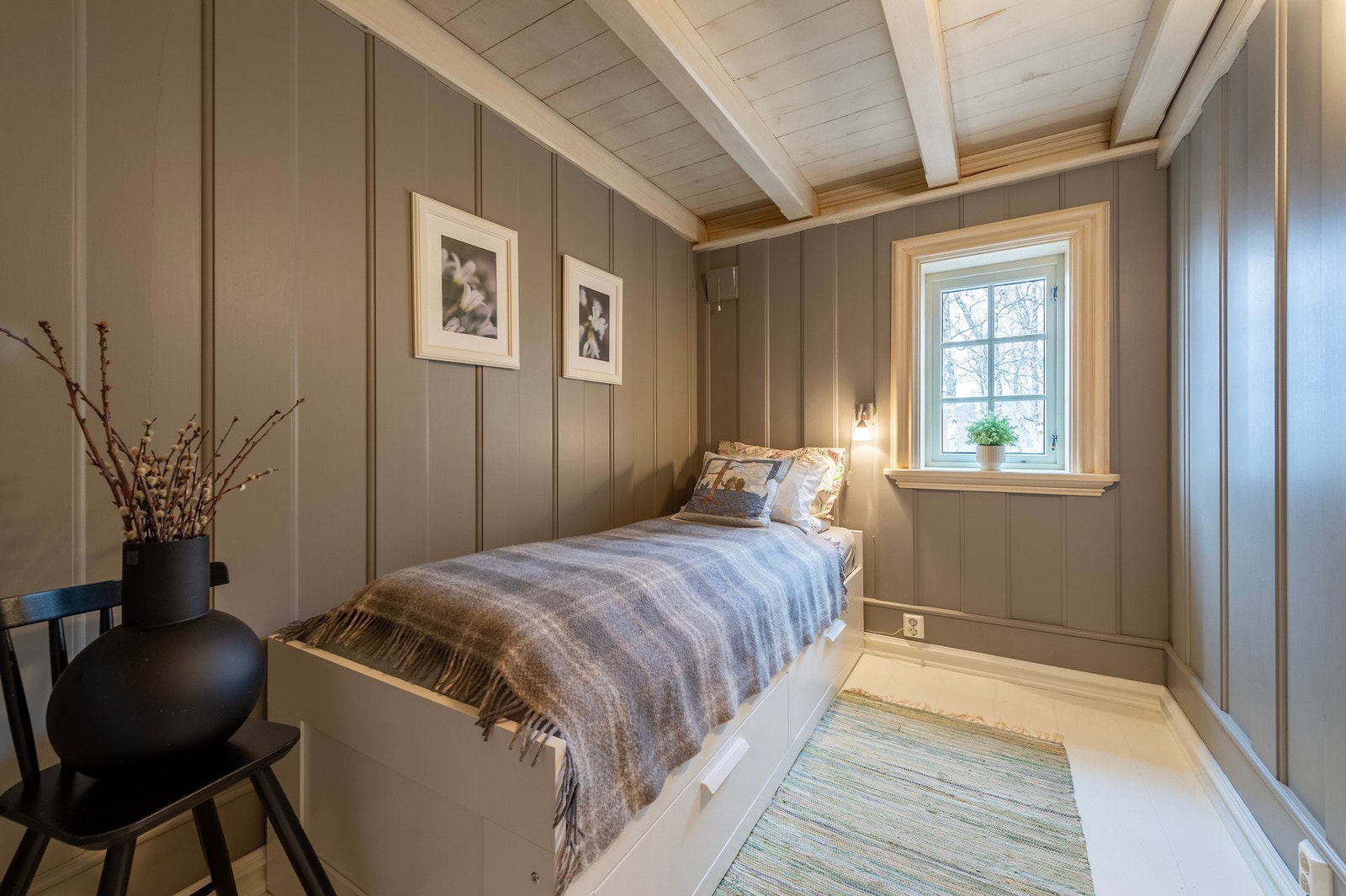 Det minste soverommet er 5 kvm og kan enkelt møbleres med flere sengeplasser. Galleribilde