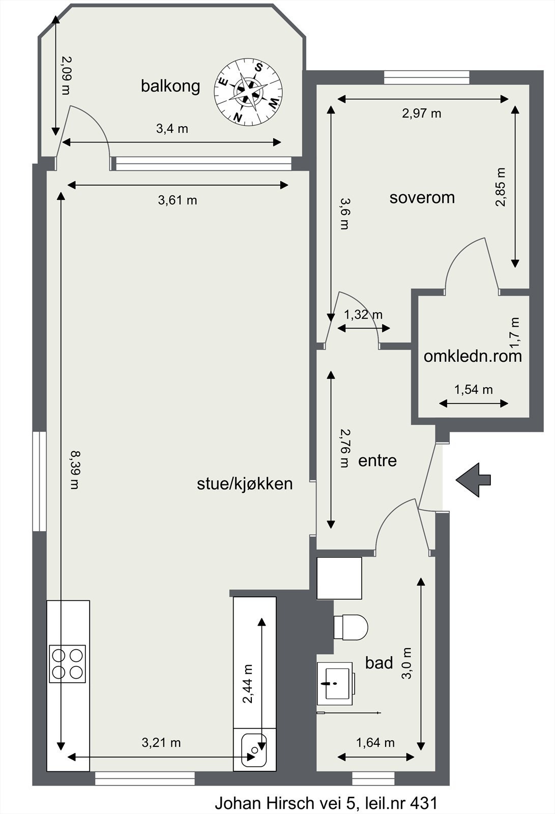 Plantegning Galleribilde