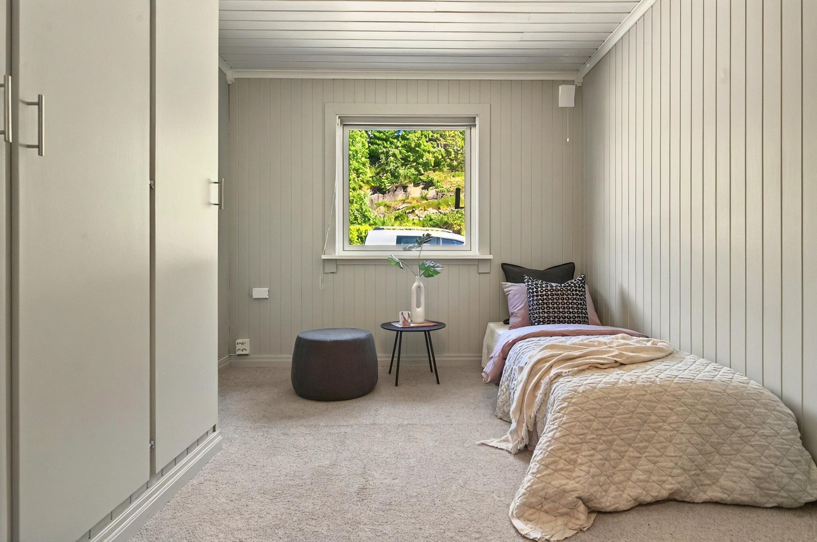 Med lyse og nøytrale farger er det enkelt for hvert familiemedlem å sette sitt eget preg på rommene Galleribilde