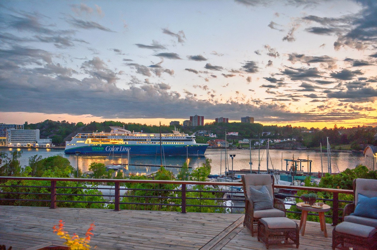 Hyggelig skue Galleribilde