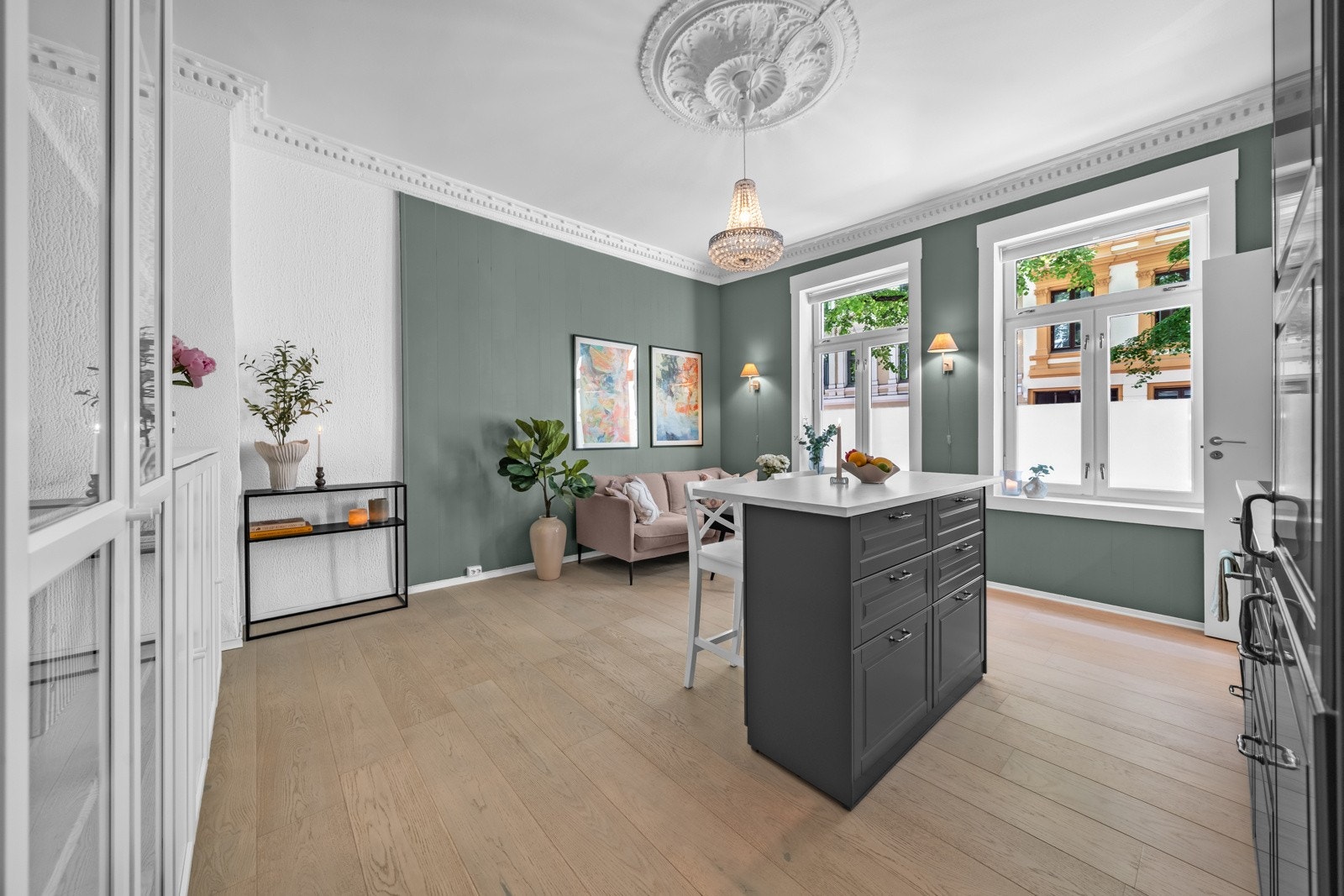 Lys og lekker 2-roms leilighet med flott beliggenhet på Grünerløkka Galleribilde