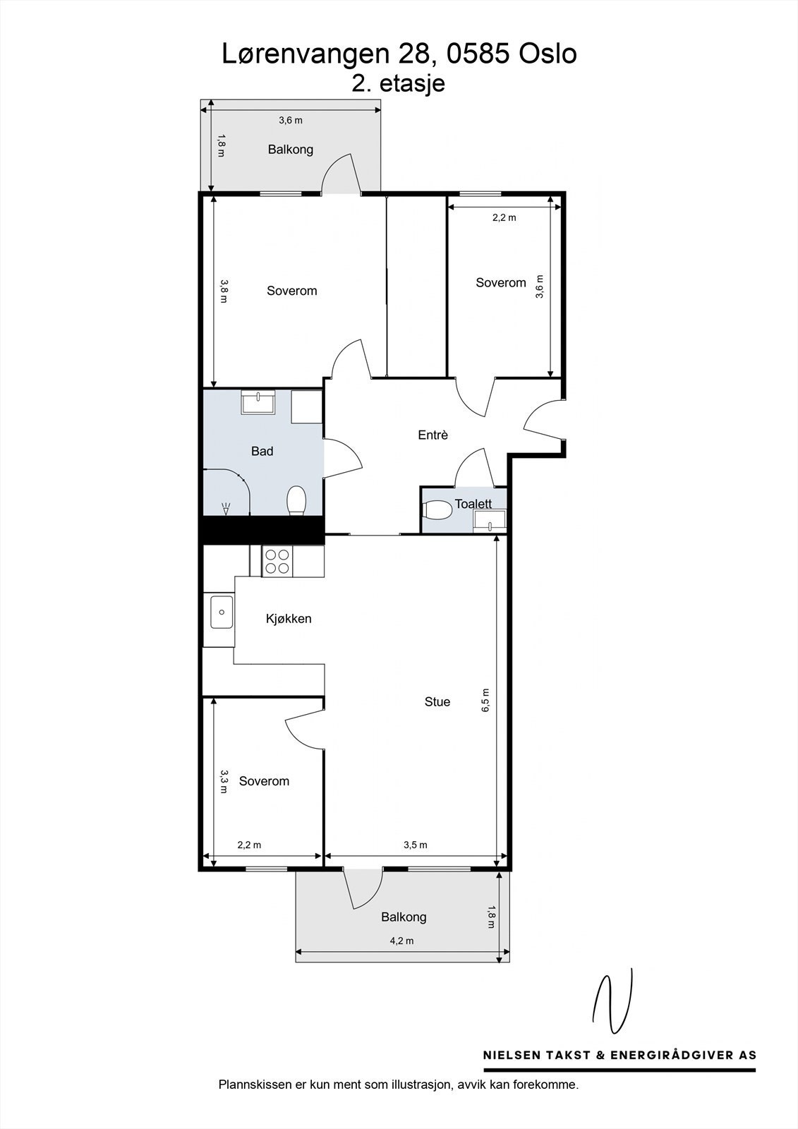 Plantegning Galleribilde