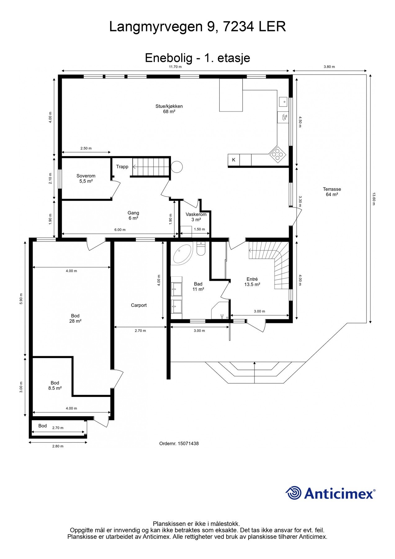 Plantegning - 1. etasje Galleribilde