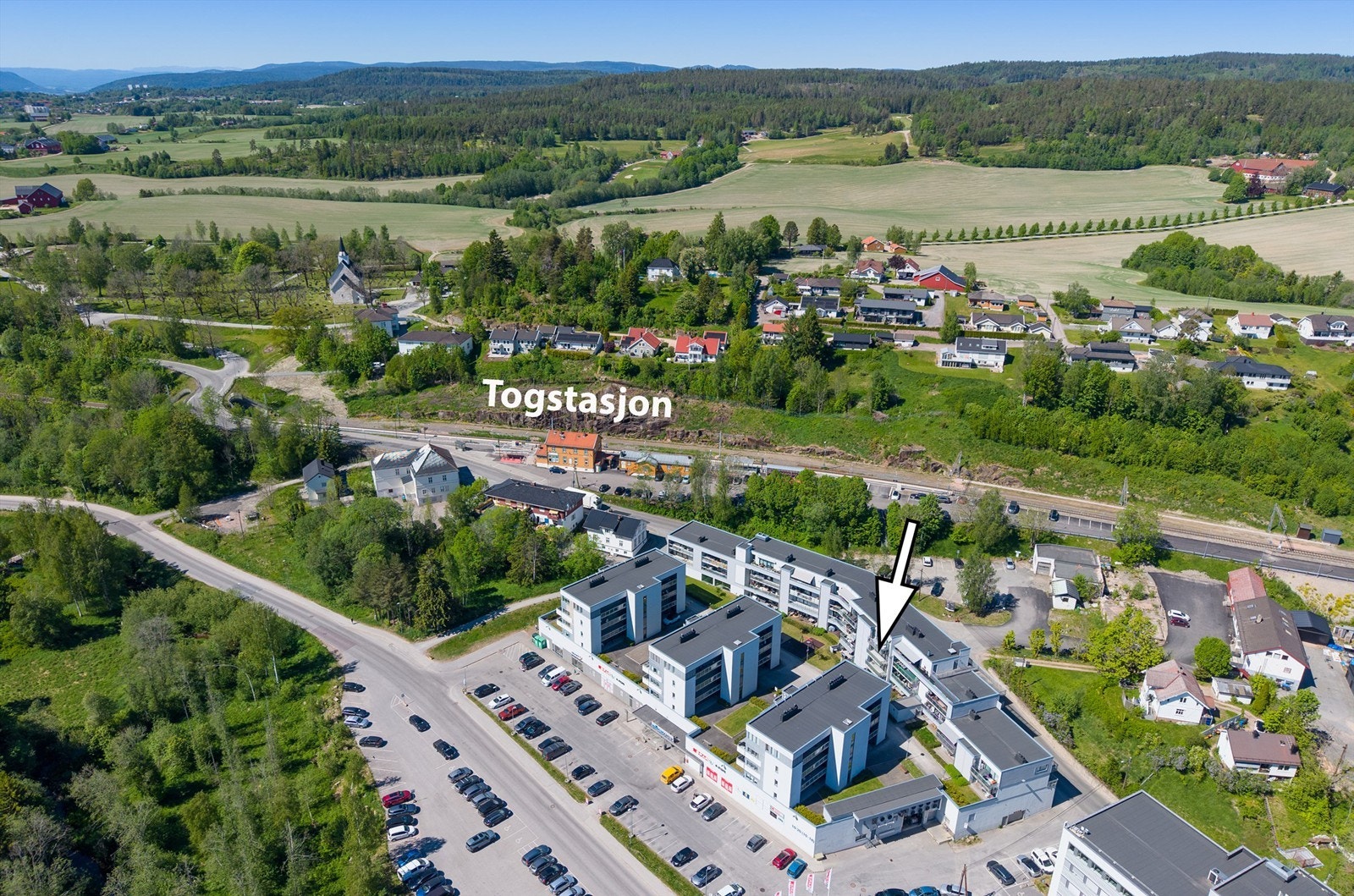 Dronebilde Galleribilde