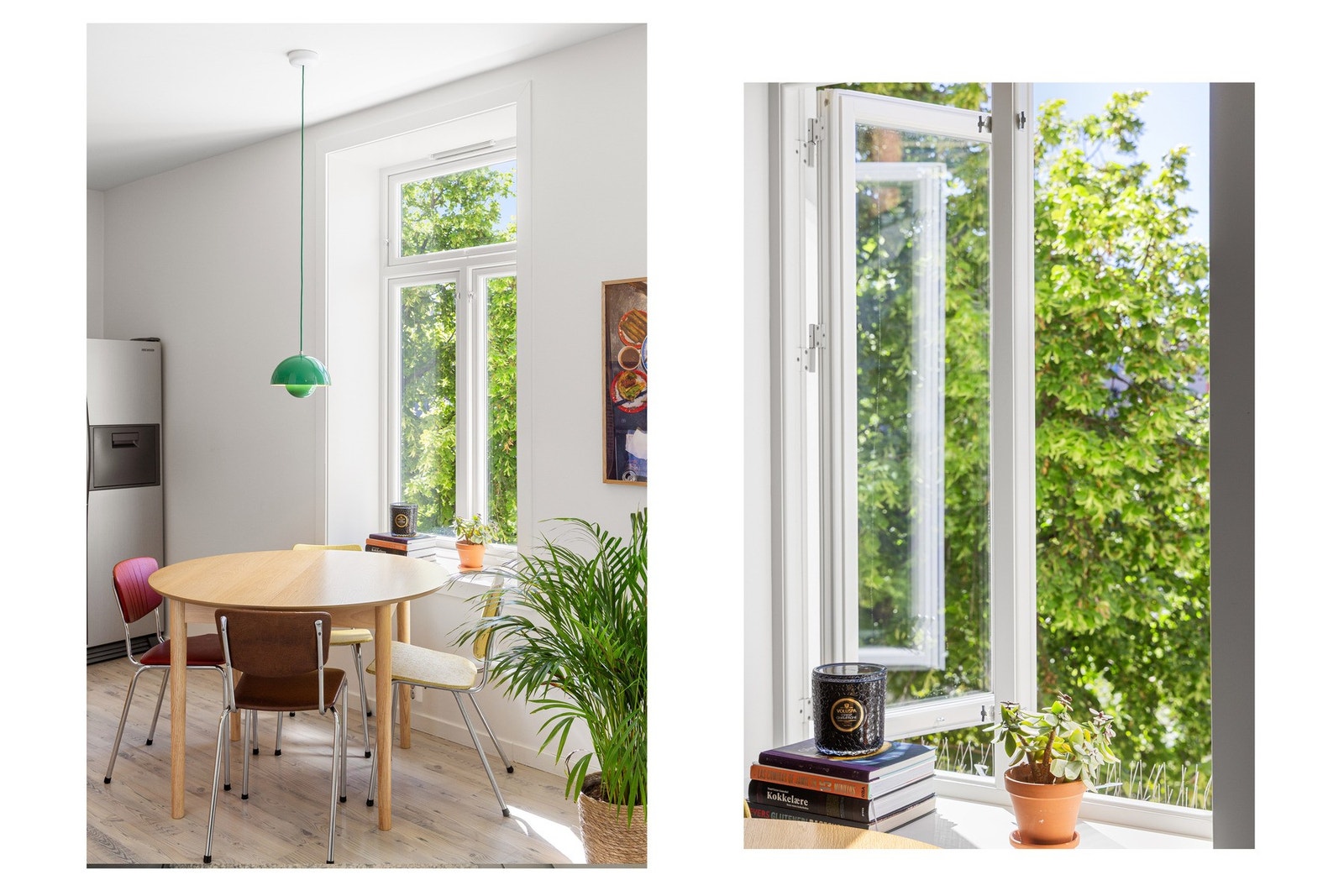 Det er god plass til spisebord i tilknytning til kjøkkenet. Galleribilde