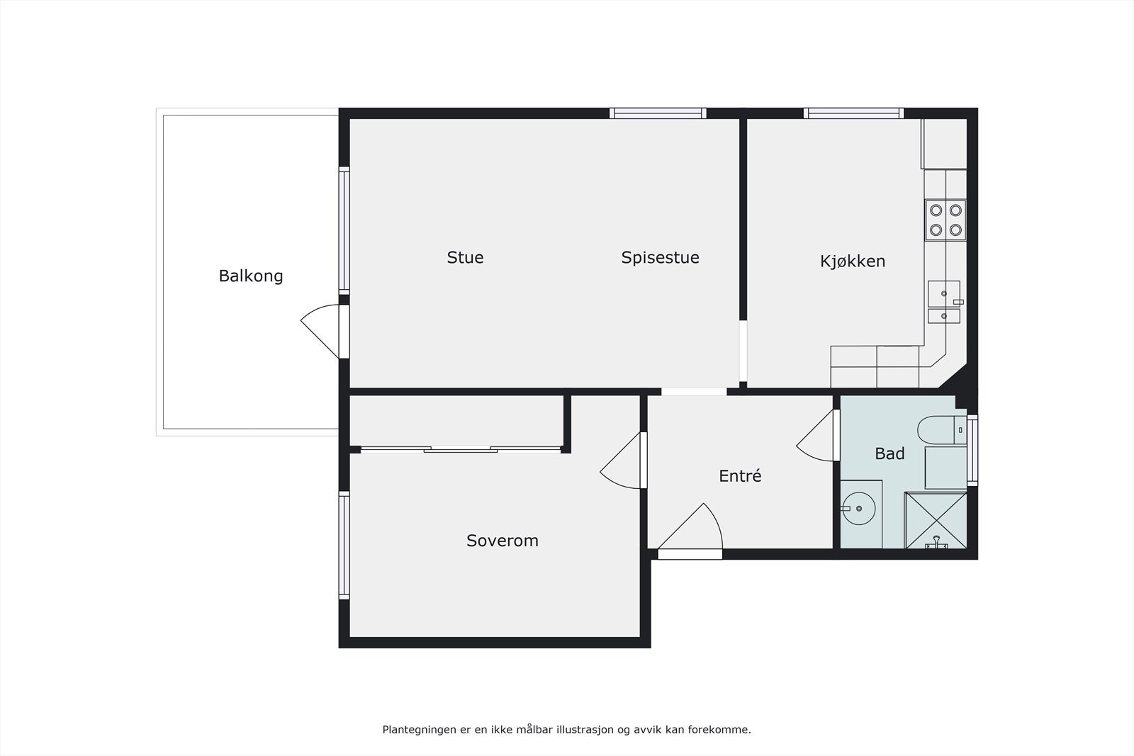 Plantegning Galleribilde