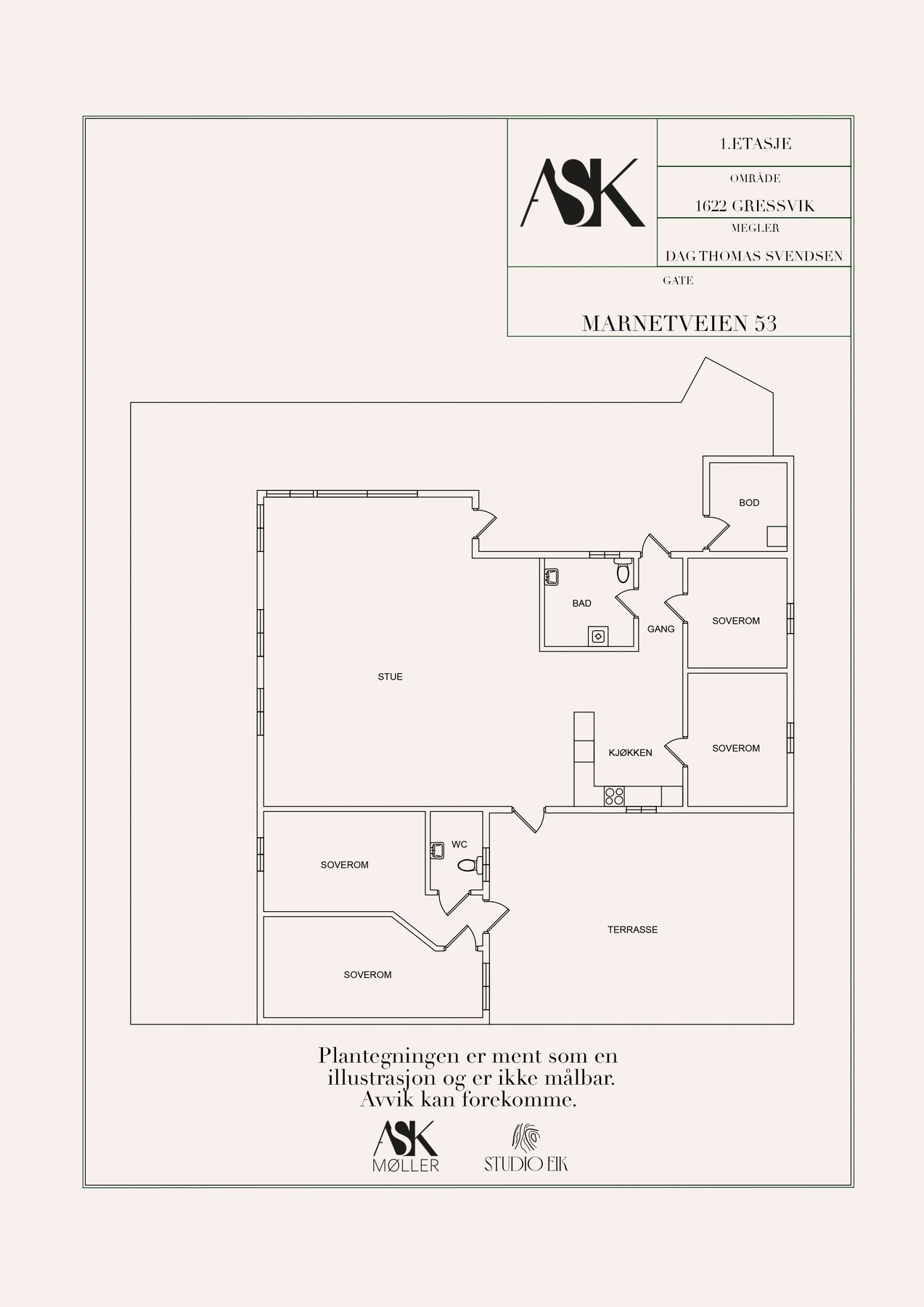 Plantegning Galleribilde