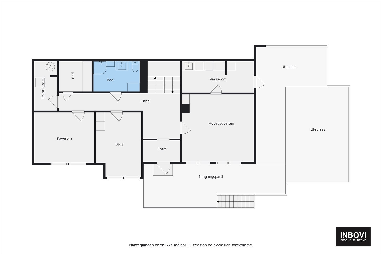 Plantegning sokkeletasje Galleribilde