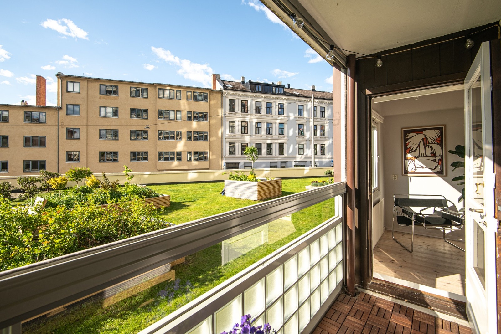 Balkongen er nordvestvendt og ca 4m2. Galleribilde