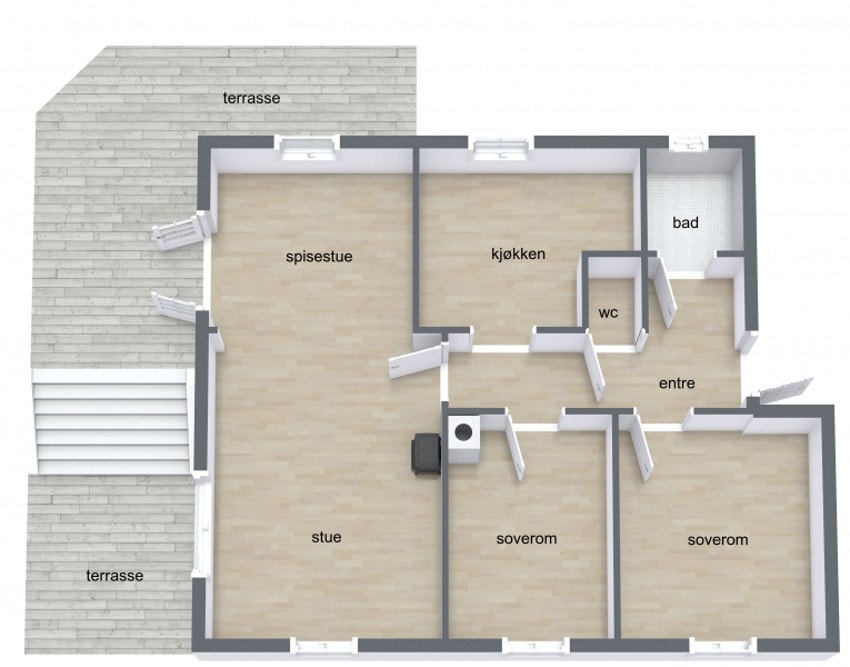 Plantegning Galleribilde