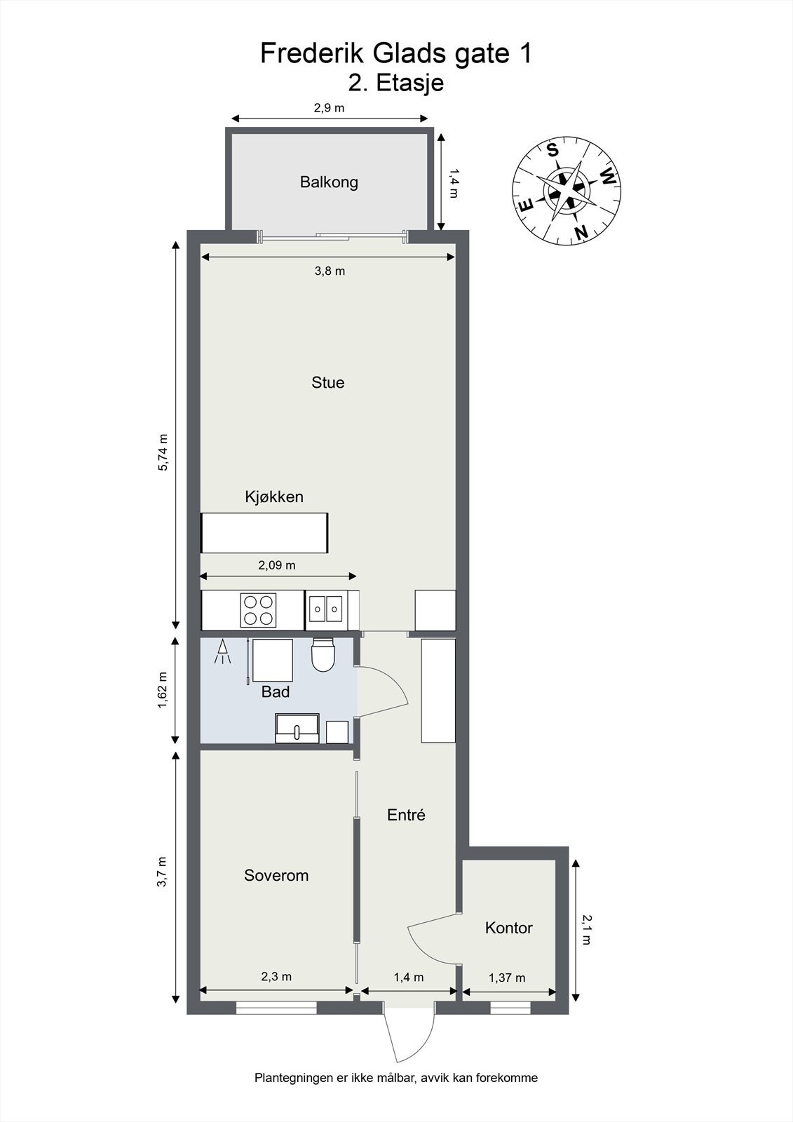 Plantegning Galleribilde