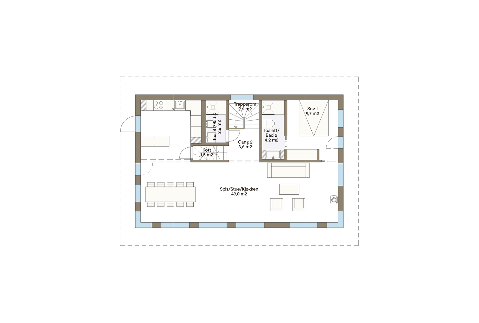 Plantegning hovedplan Galleribilde