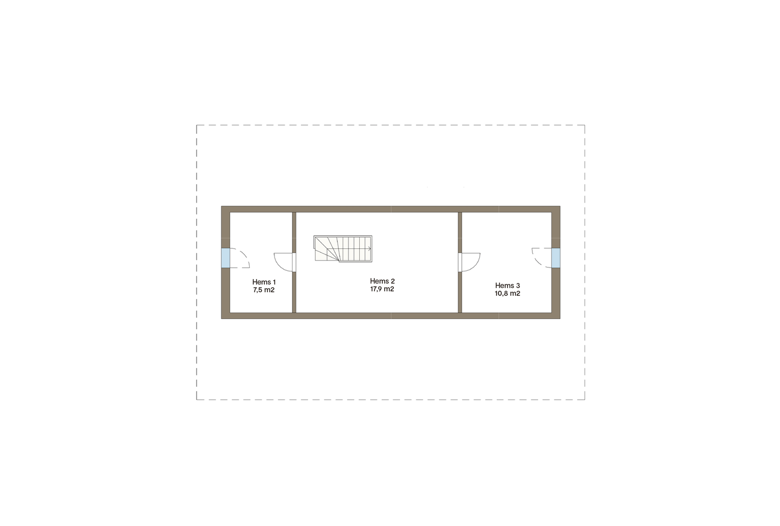 Plantegning hems, ikke målbart areal Galleribilde