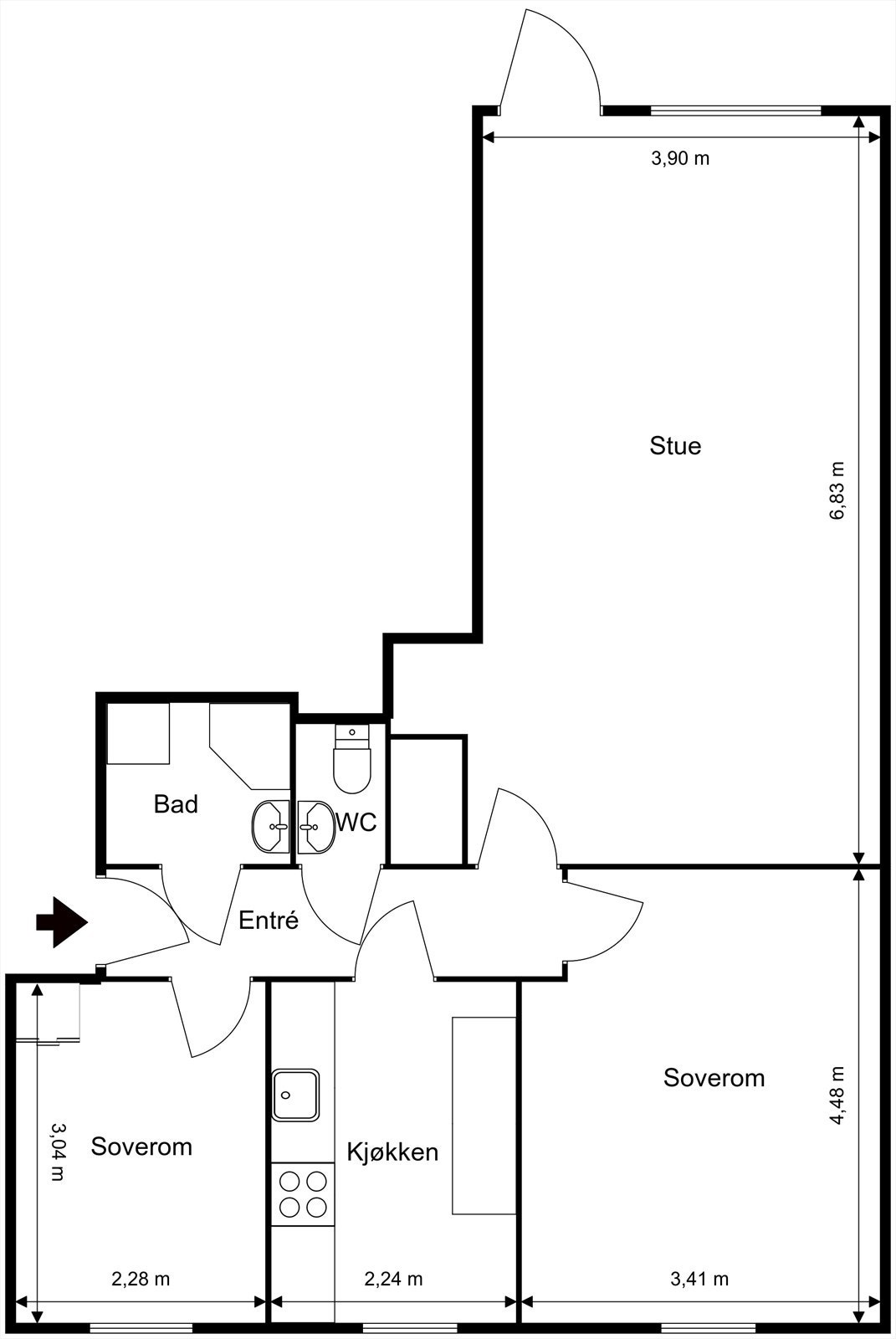 Plantegning Galleribilde