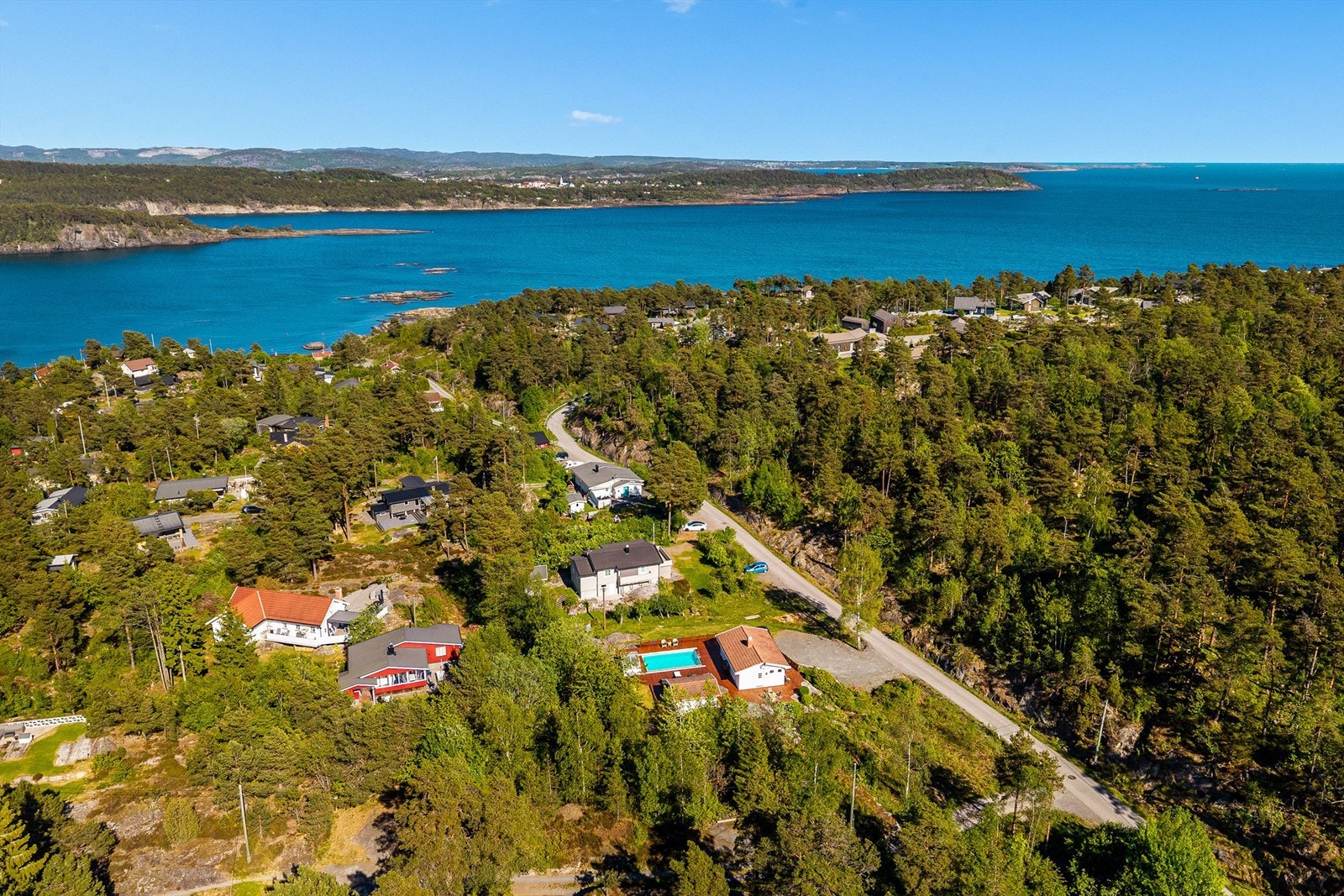 Koselig hytteområde. Galleribilde