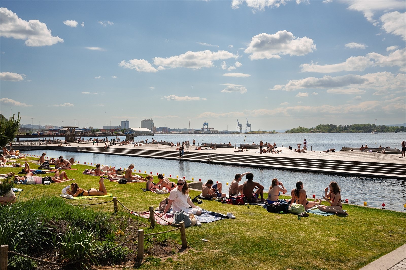 Her kan du starte dagen med et morgenbad, ta en dukkert etter jobb eller nyte lange sommerdager ved vannet. Galleribilde