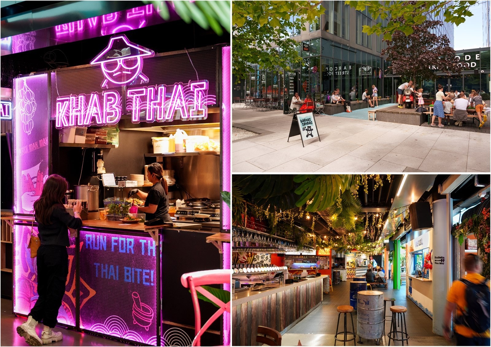 Et steinkast unna Sørenga finner du Barcode Street Food, et pulserende matmarked midt i hjertet av Bjørvika Galleribilde