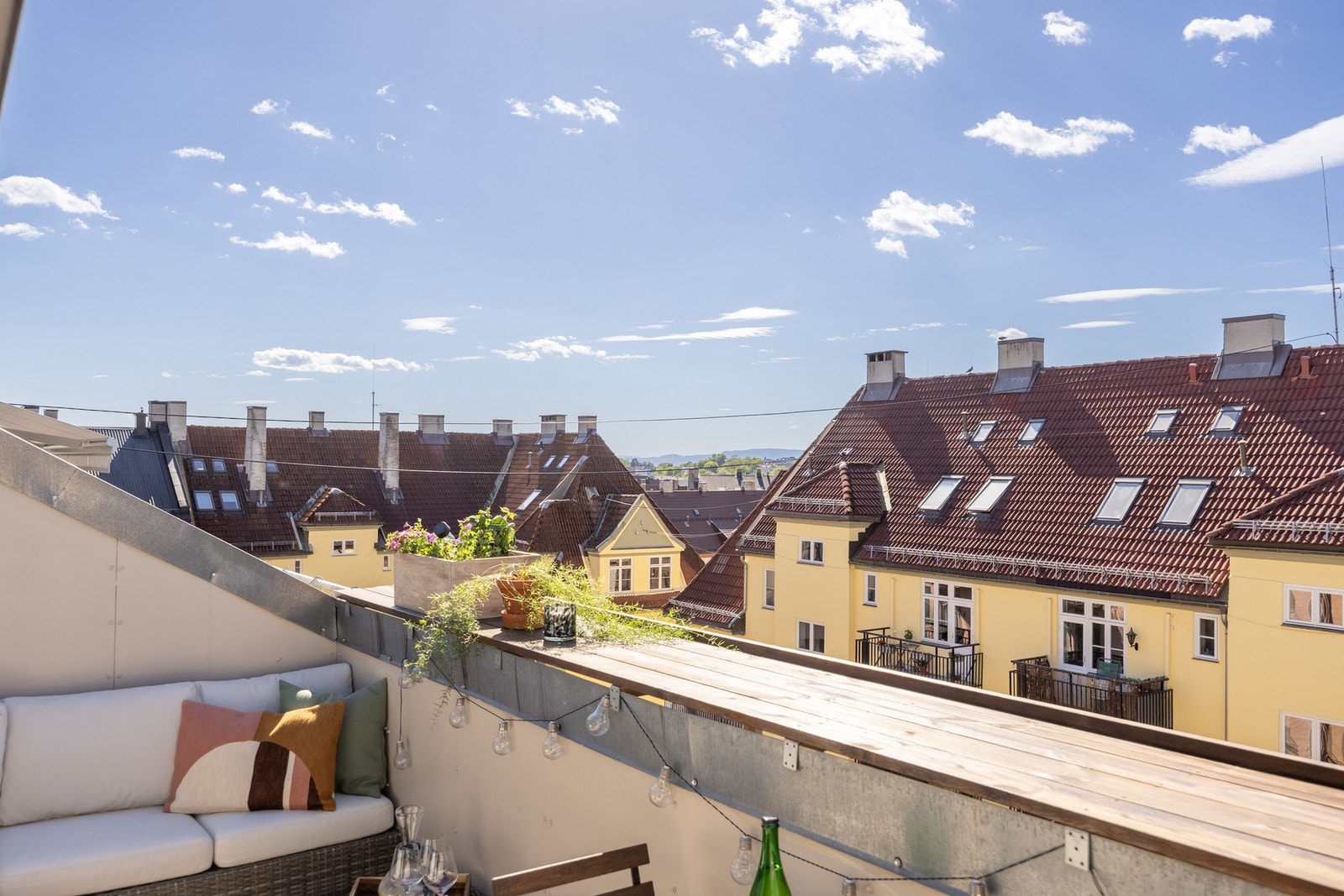 Hyggelig utsikt over klassiske Torshovgårder. Galleribilde