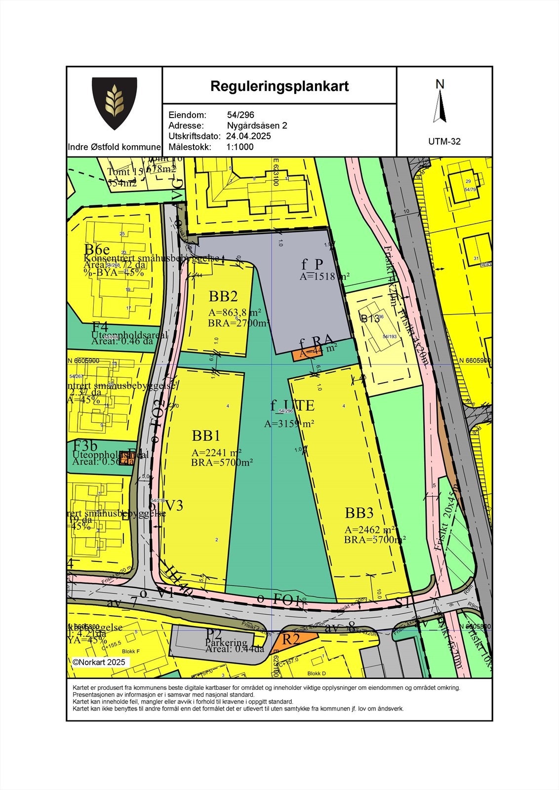 Reguleringsplankart Galleribilde