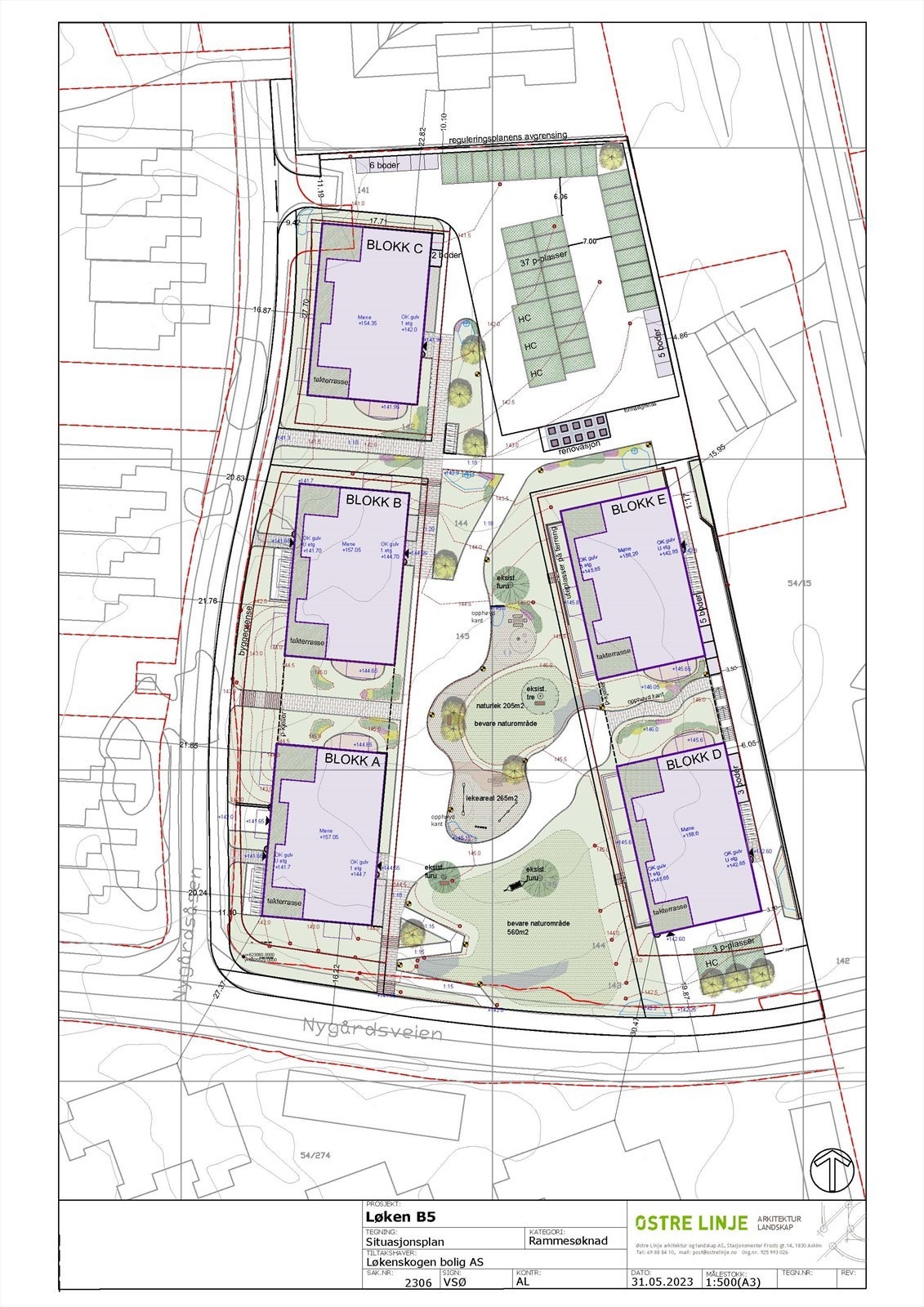 Situasjonsplan Galleribilde