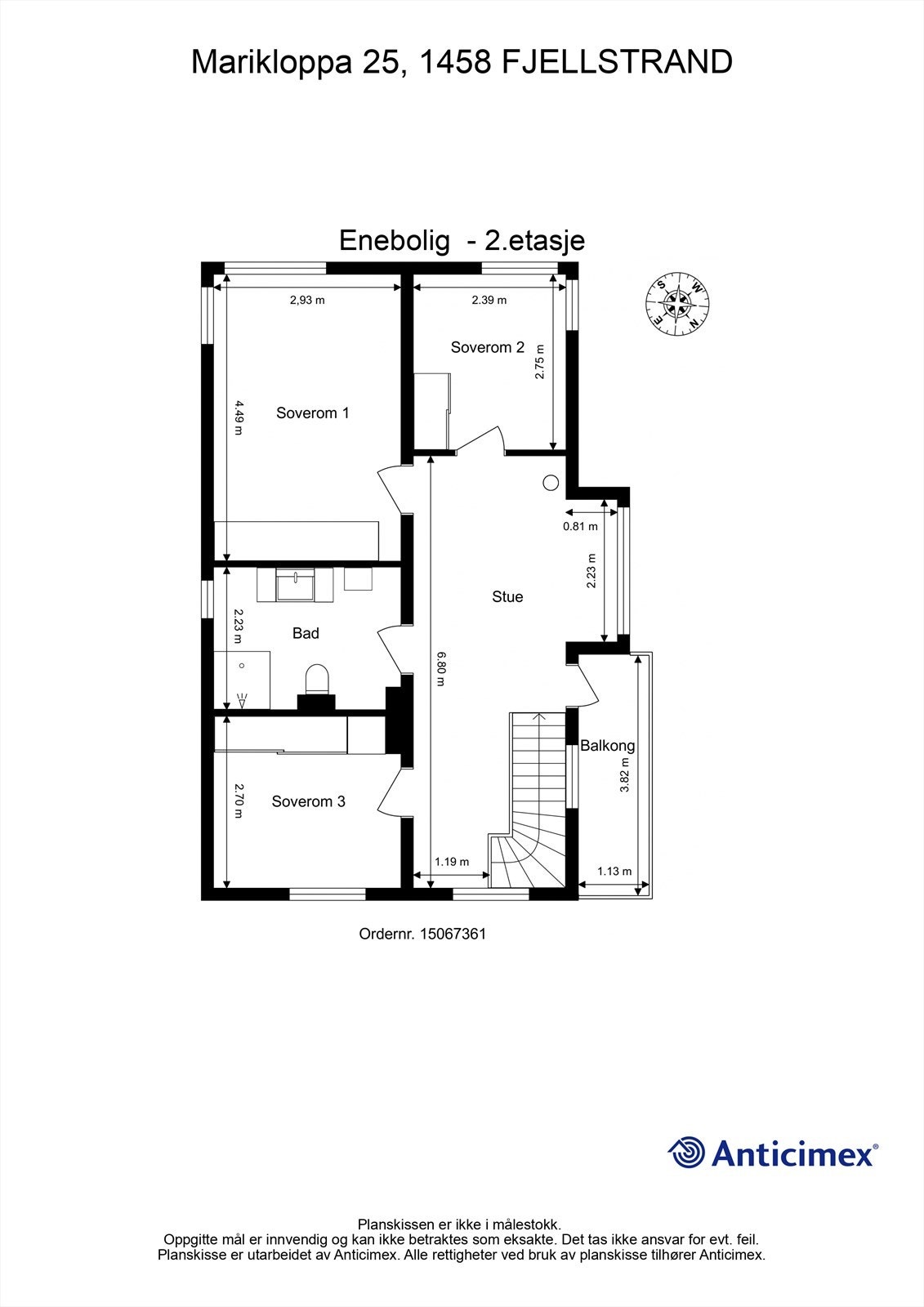 Plantegning 2. etasje Galleribilde