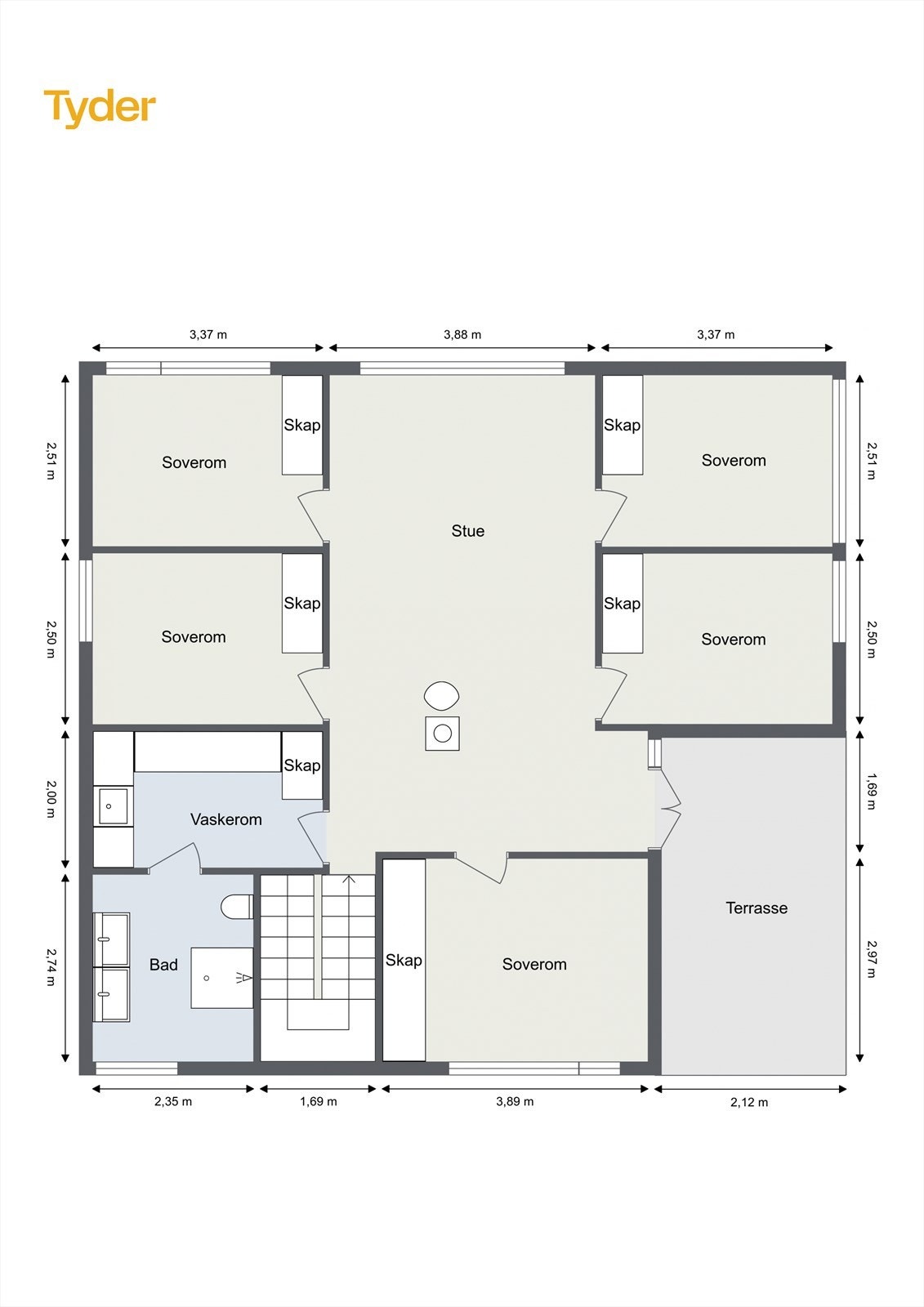 Plantegning 2.etasje Galleribilde
