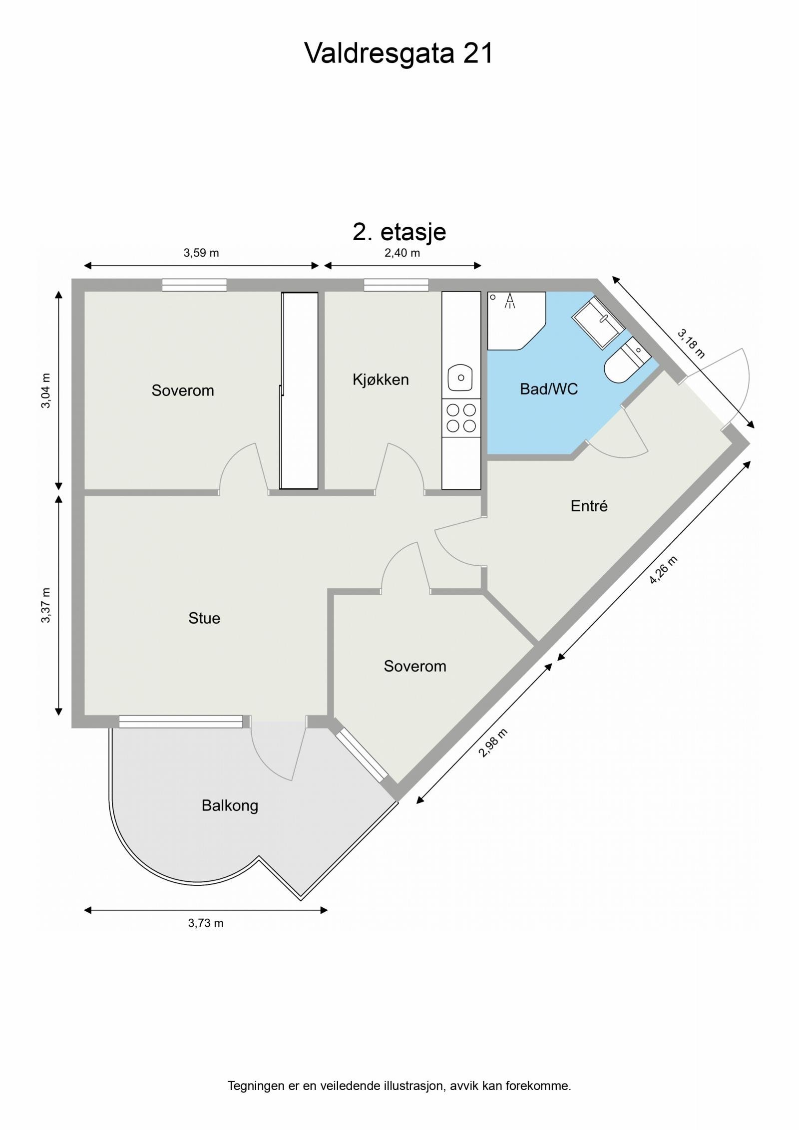 2 D plantegning Galleribilde