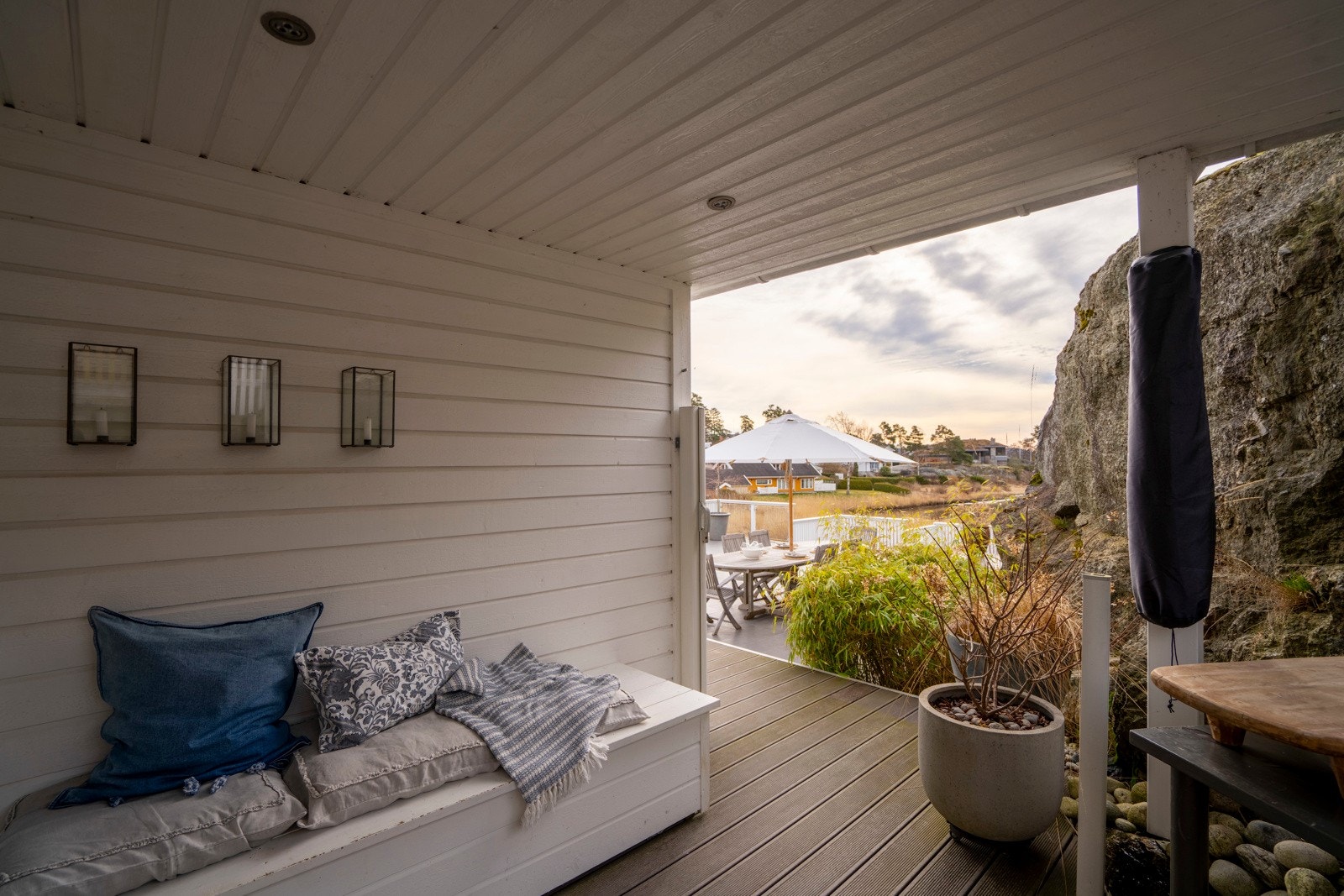 En av de luneste uteplassene på eiendommen Galleribilde