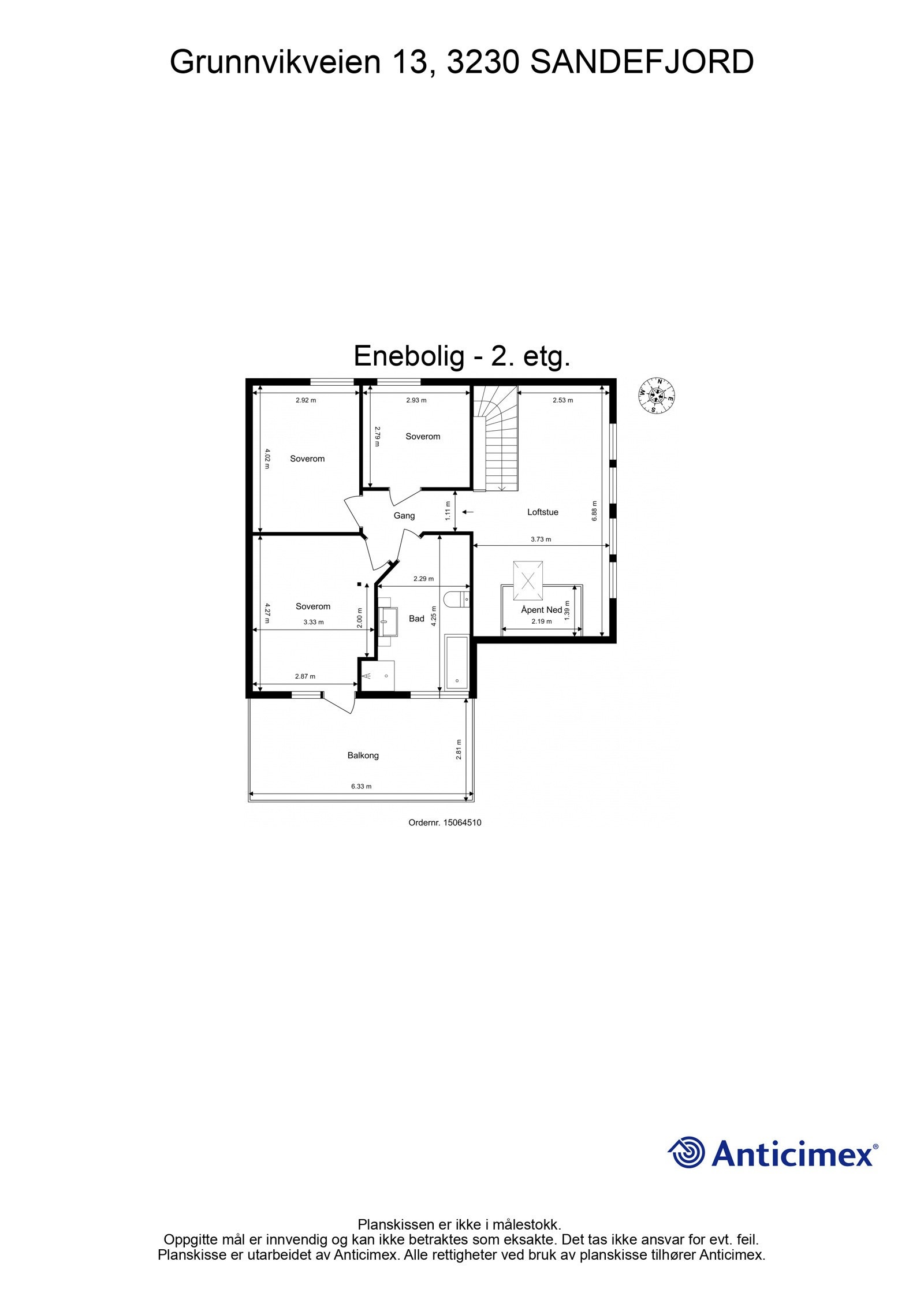 Plantegning 2. etg Galleribilde