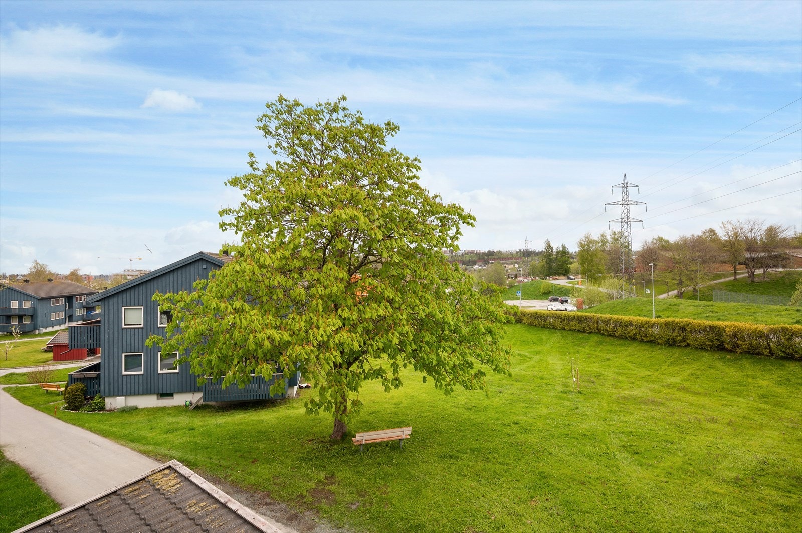 Utsikt fra balkong. Galleribilde