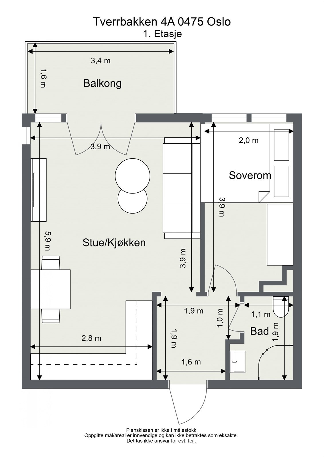 Takstmanns planskisse Galleribilde