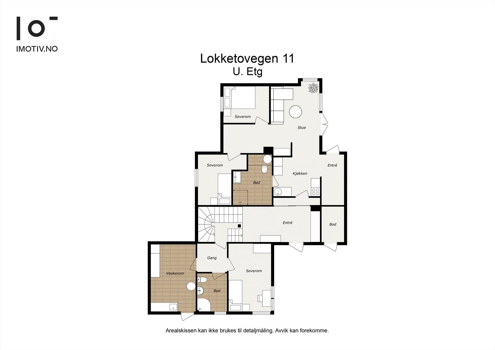 - Plantegning u. etg - Galleribilde