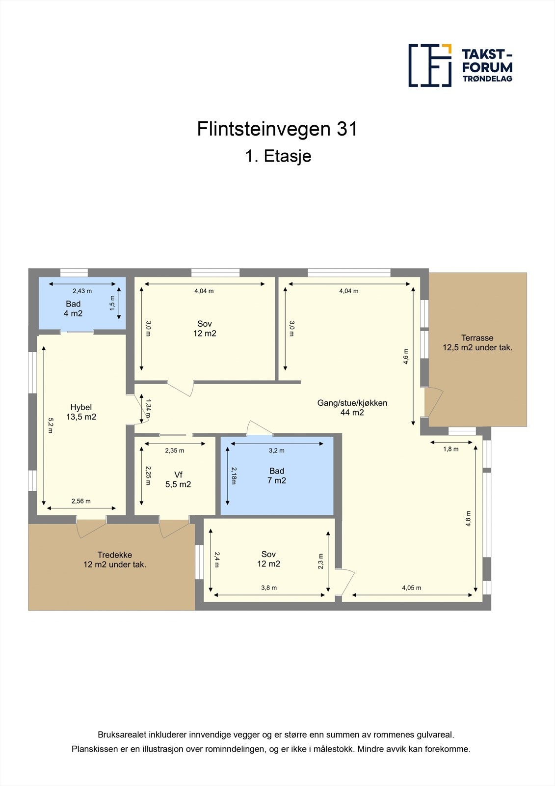 Planskisse 1.etasje Galleribilde