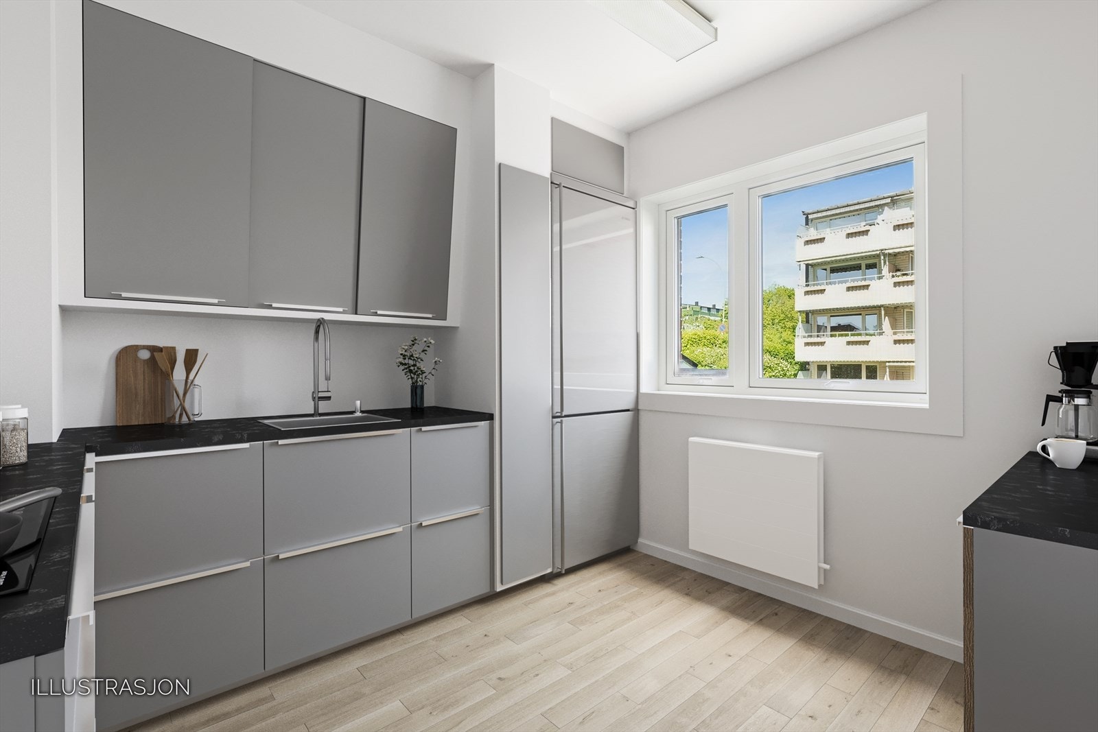 Digital oppussing/styling av kjøkken Galleribilde