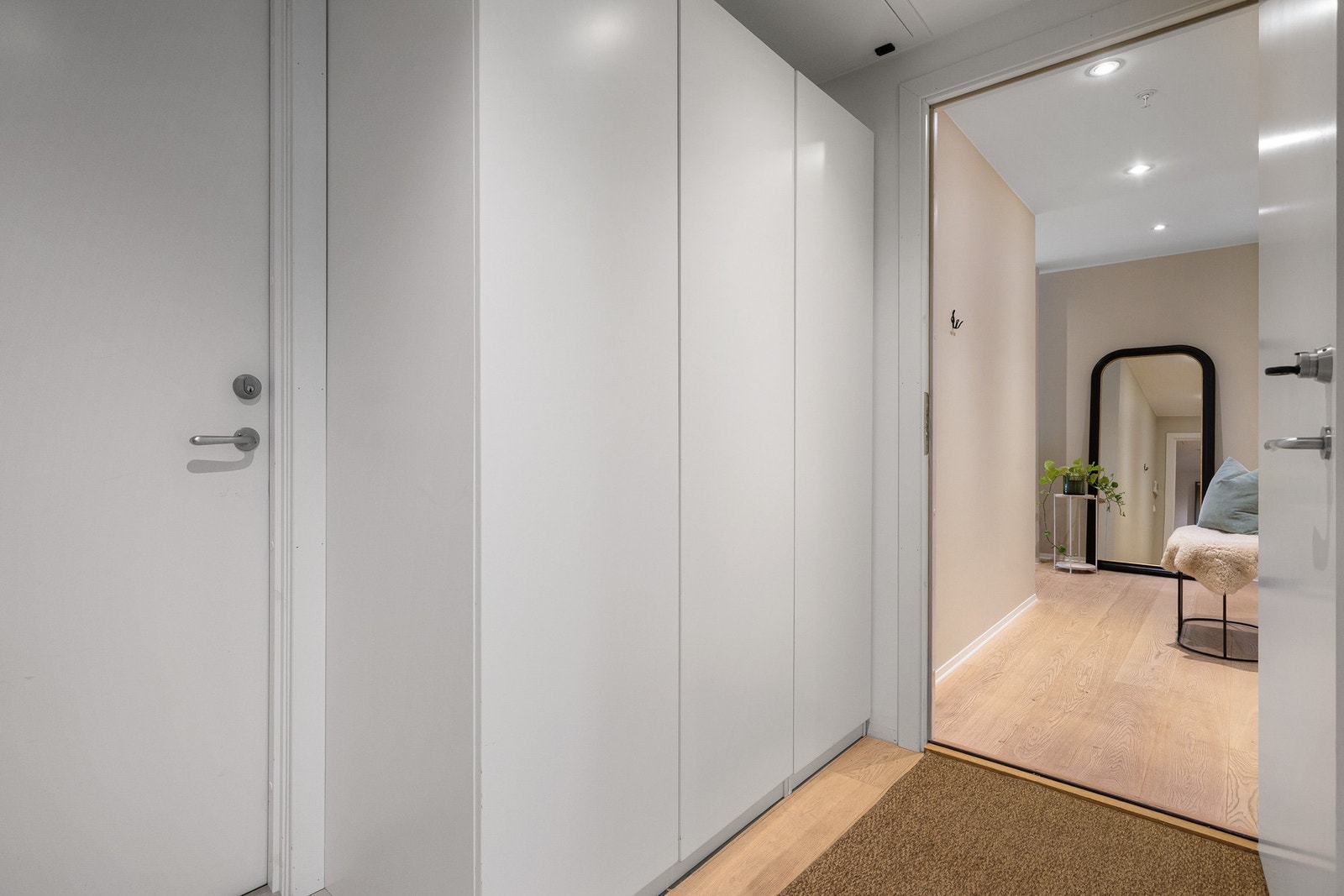 Felles entré med adkomst til hoveddel og hybelen. Galleribilde