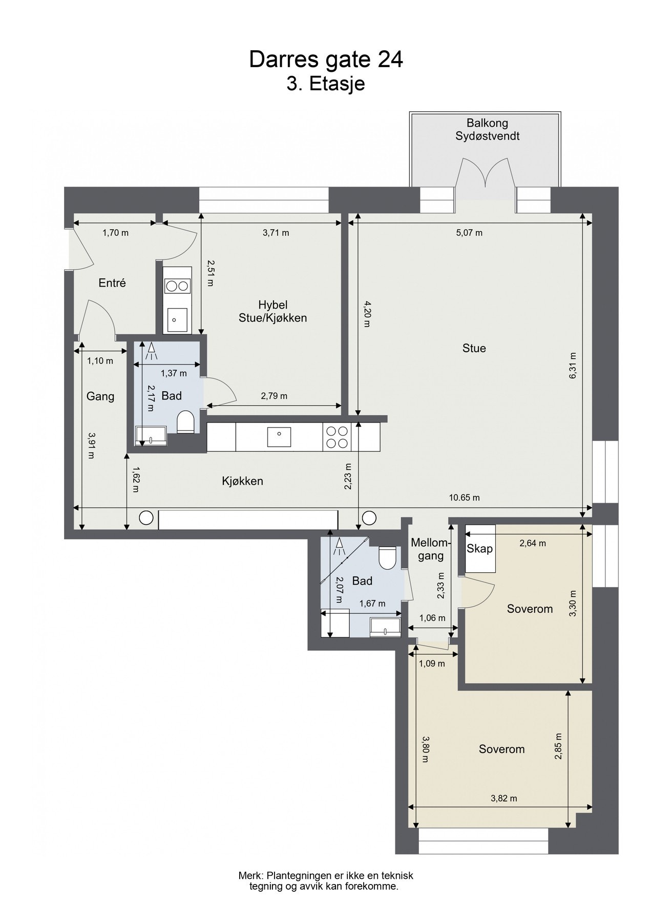 Plantegning. I tillegg medfølger det kjellerbod på ca. 6 kvm. Galleribilde