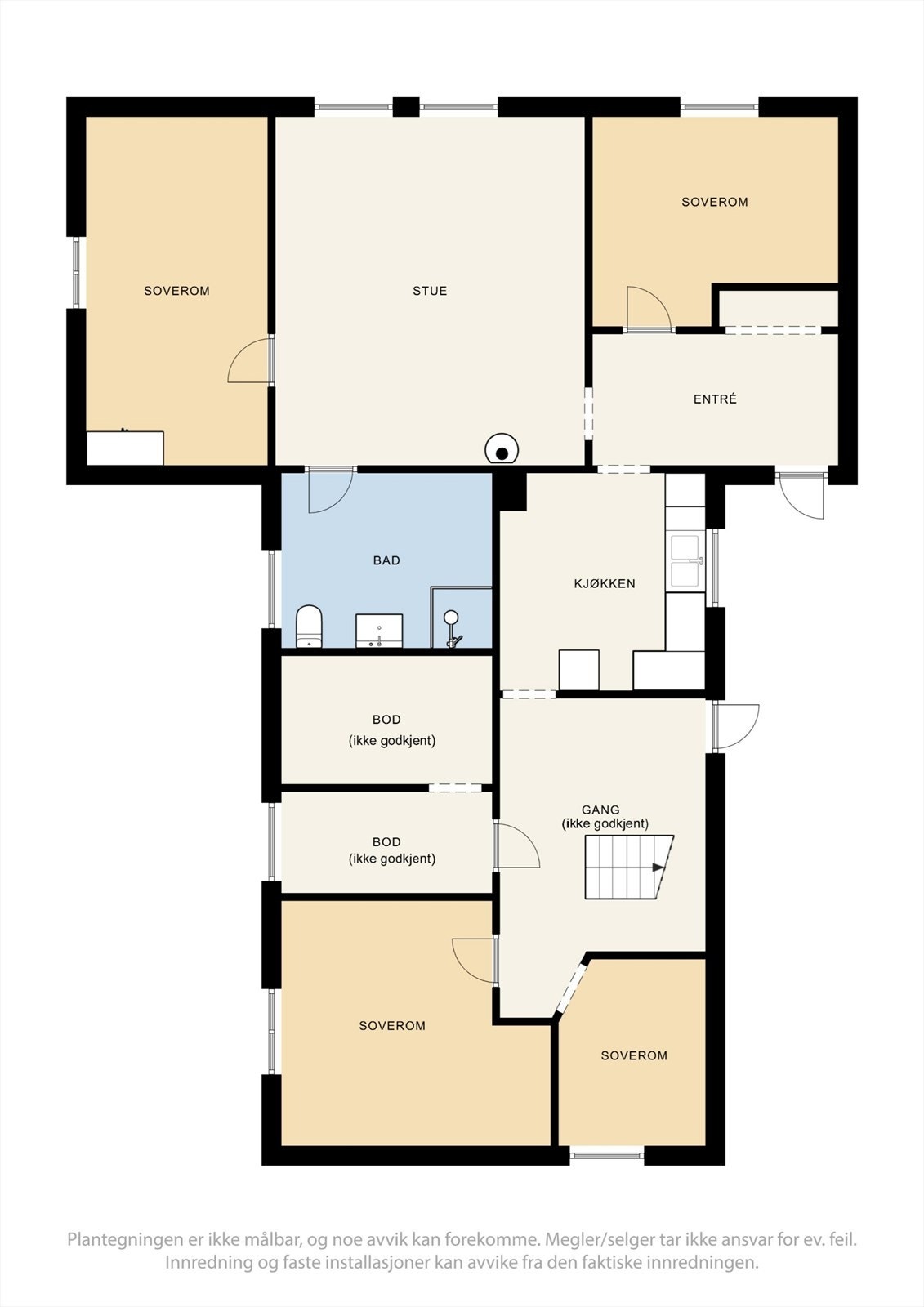 Plantegning for 1. etasje. Galleribilde